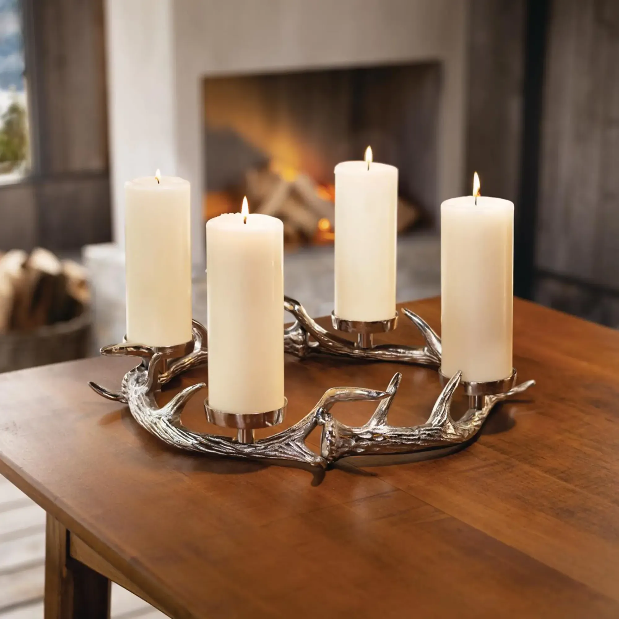 Adventskränze|Chalet & Hütte|Frank Handels GmbH & Co. KG Adventskranz "Hirschgeweih"