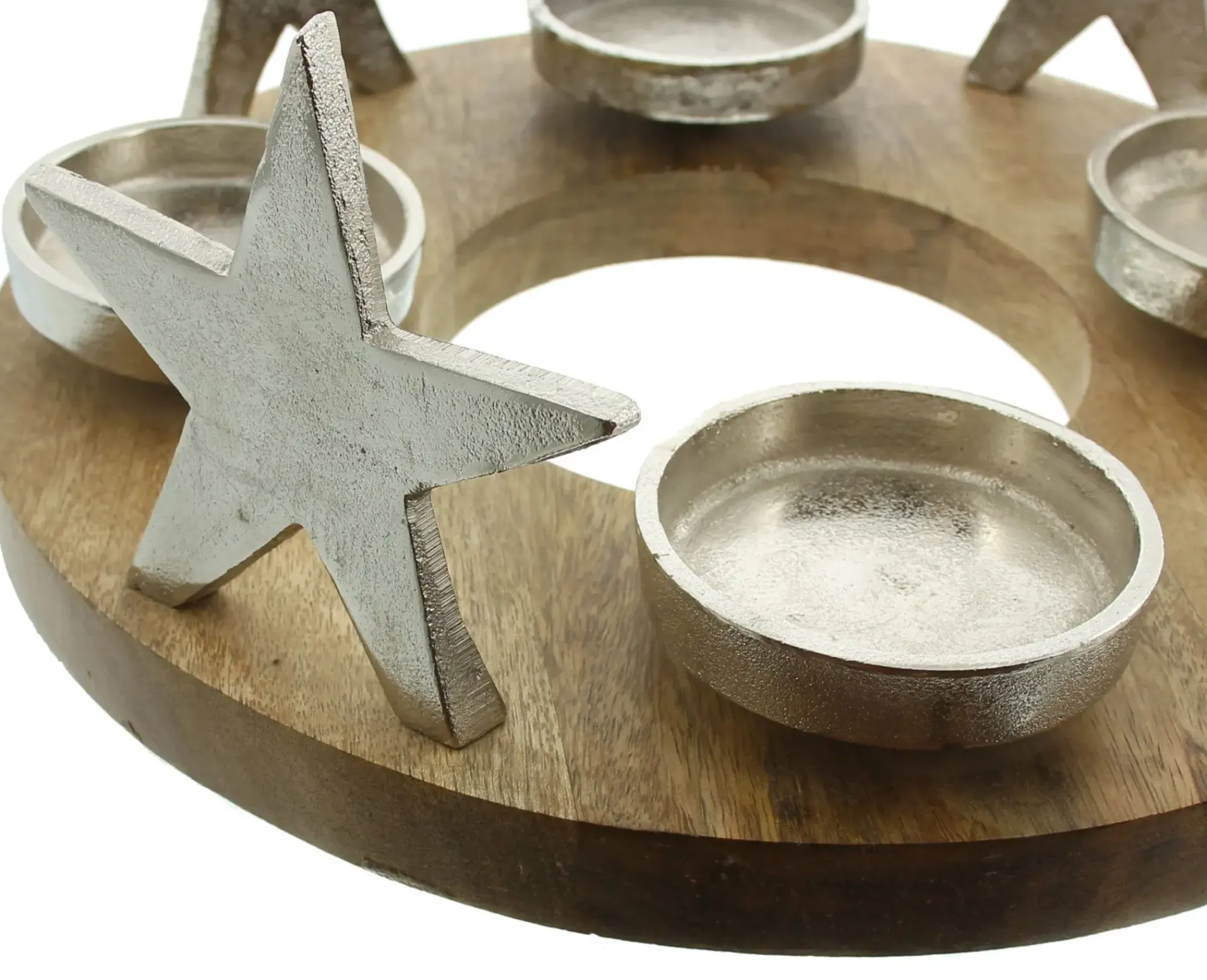 Adventskränze|Frank Handels GmbH & Co. KG Adventskranz "Silbersterne"