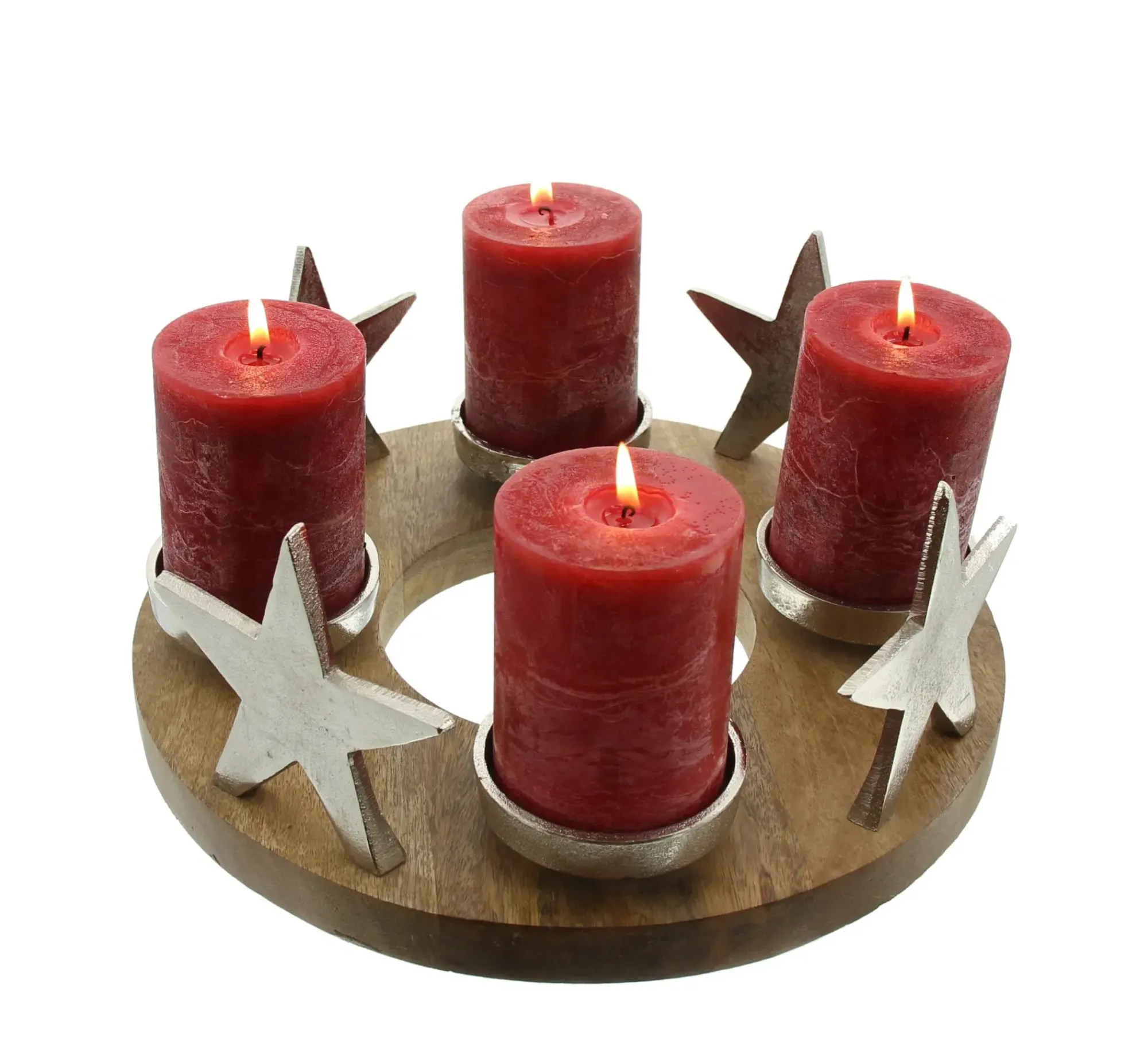 Adventskränze|Frank Handels GmbH & Co. KG Adventskranz "Silbersterne"