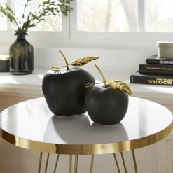 Deko- Und Wohnaccessoires|Herbstliche Dekofiguren|Frank Handels GmbH & Co. KG Apfel "Black", 2er Set