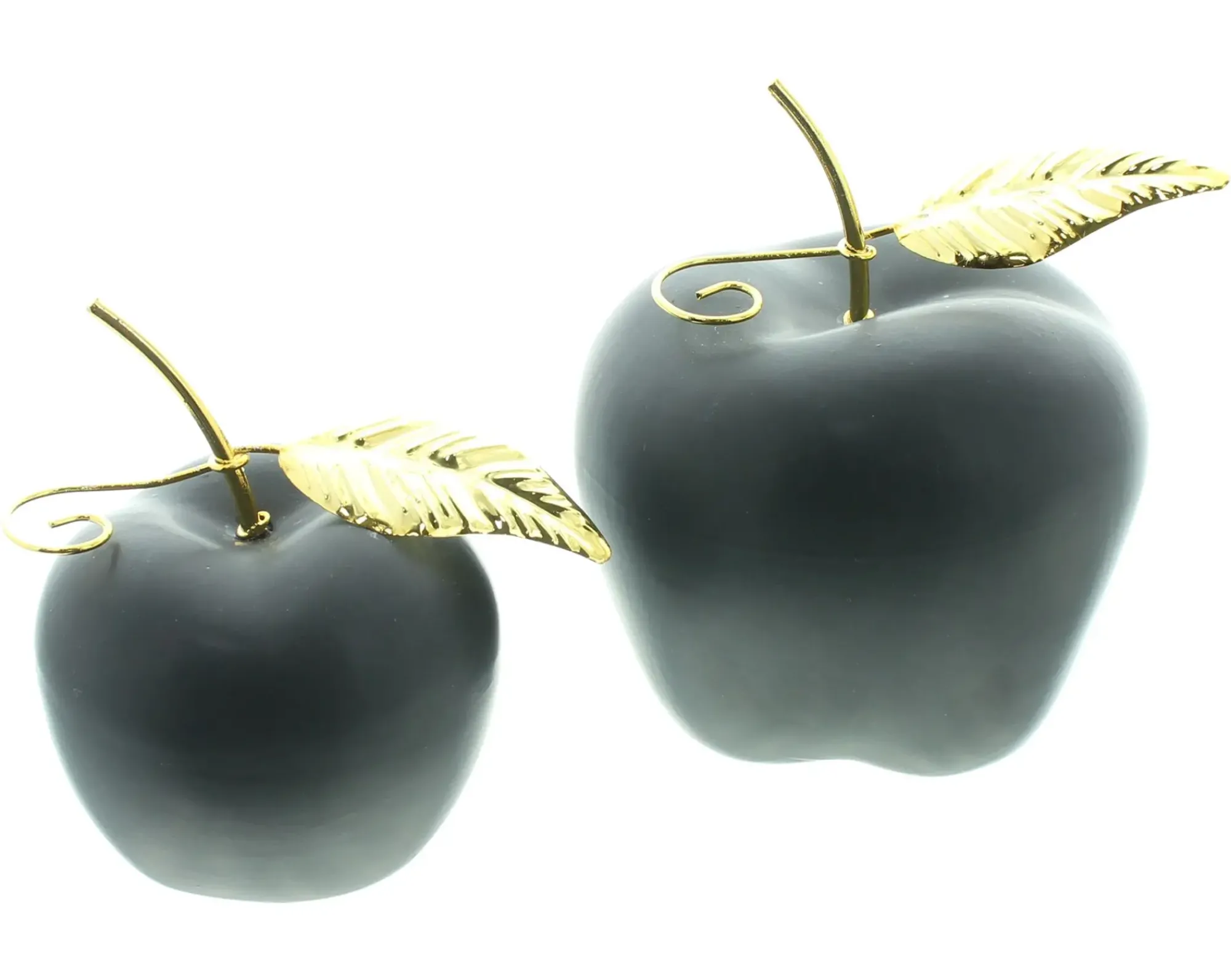 Deko- Und Wohnaccessoires|Herbstliche Dekofiguren|Frank Handels GmbH & Co. KG Apfel "Black", 2er Set