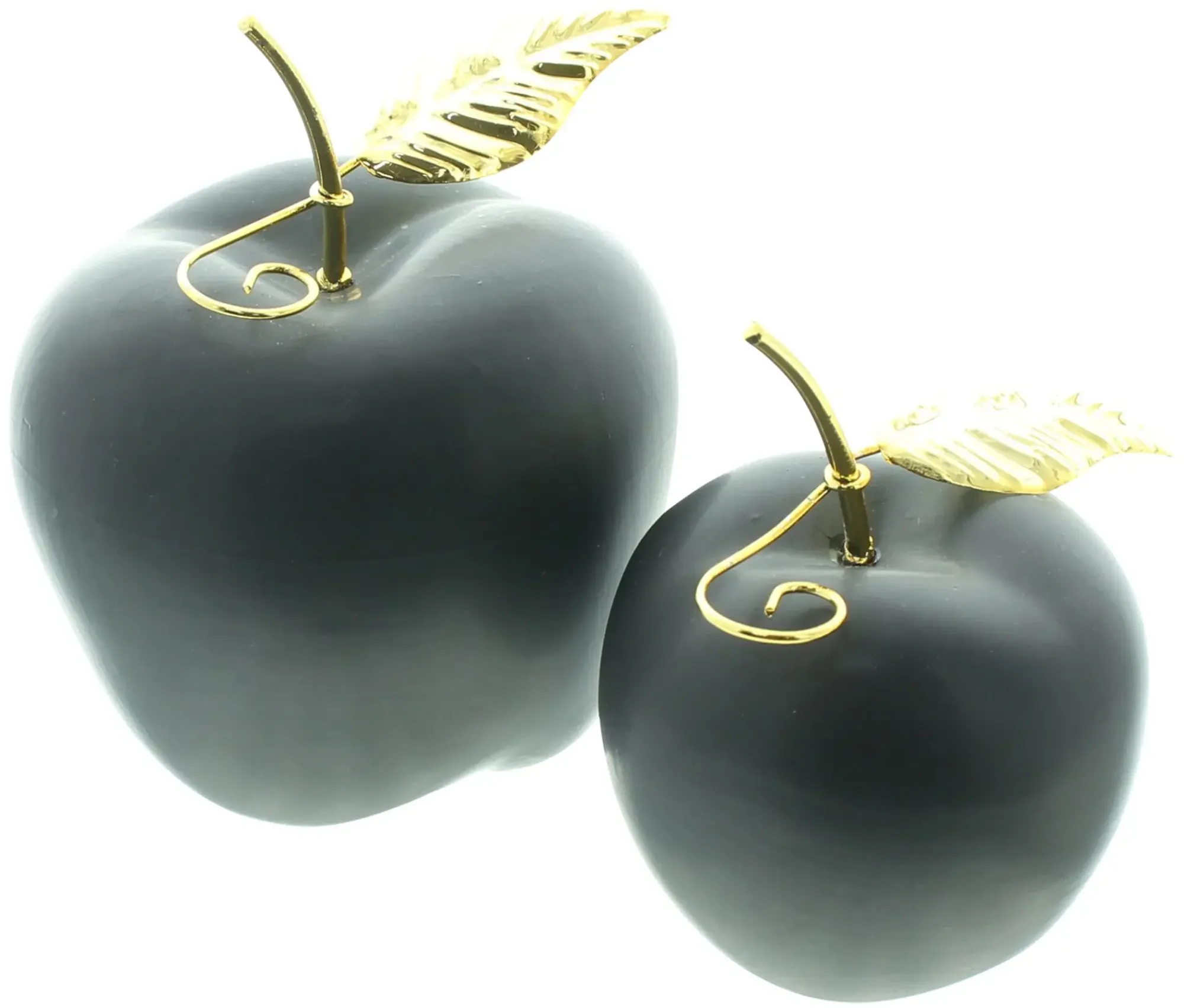 Deko- Und Wohnaccessoires|Herbstliche Dekofiguren|Frank Handels GmbH & Co. KG Apfel "Black", 2er Set