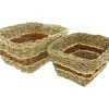 Füllkörbe & Universalkörbe|Auslagekörbe & Regalkörbe|Frank Handels GmbH & Co. KG Aufbewahrungskorb "Brown Stripes", 2er Set