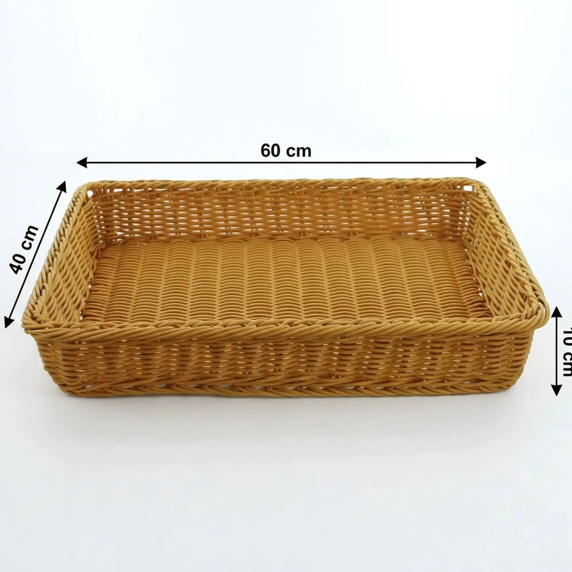 Ladendeko|Auslagekörbe & Regalkörbe|Frank Handels GmbH & Co. KG Auslagekorb "Poly", 60 x 40 x 10 cm