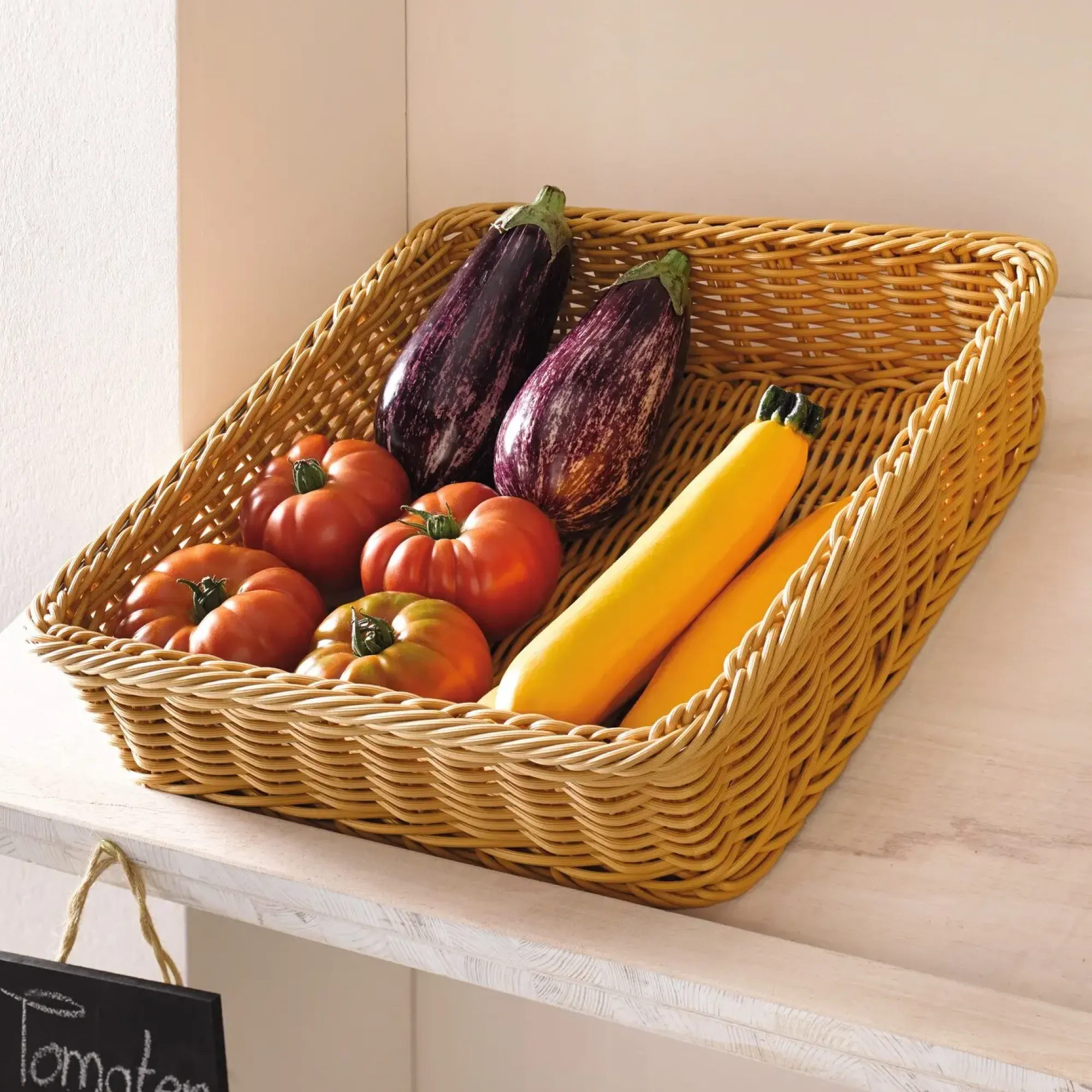 Ladendeko|Auslagekörbe & Regalkörbe|Frank Handels GmbH & Co. KG Auslagekorb "Poly", 30 x 40 x 10 cm