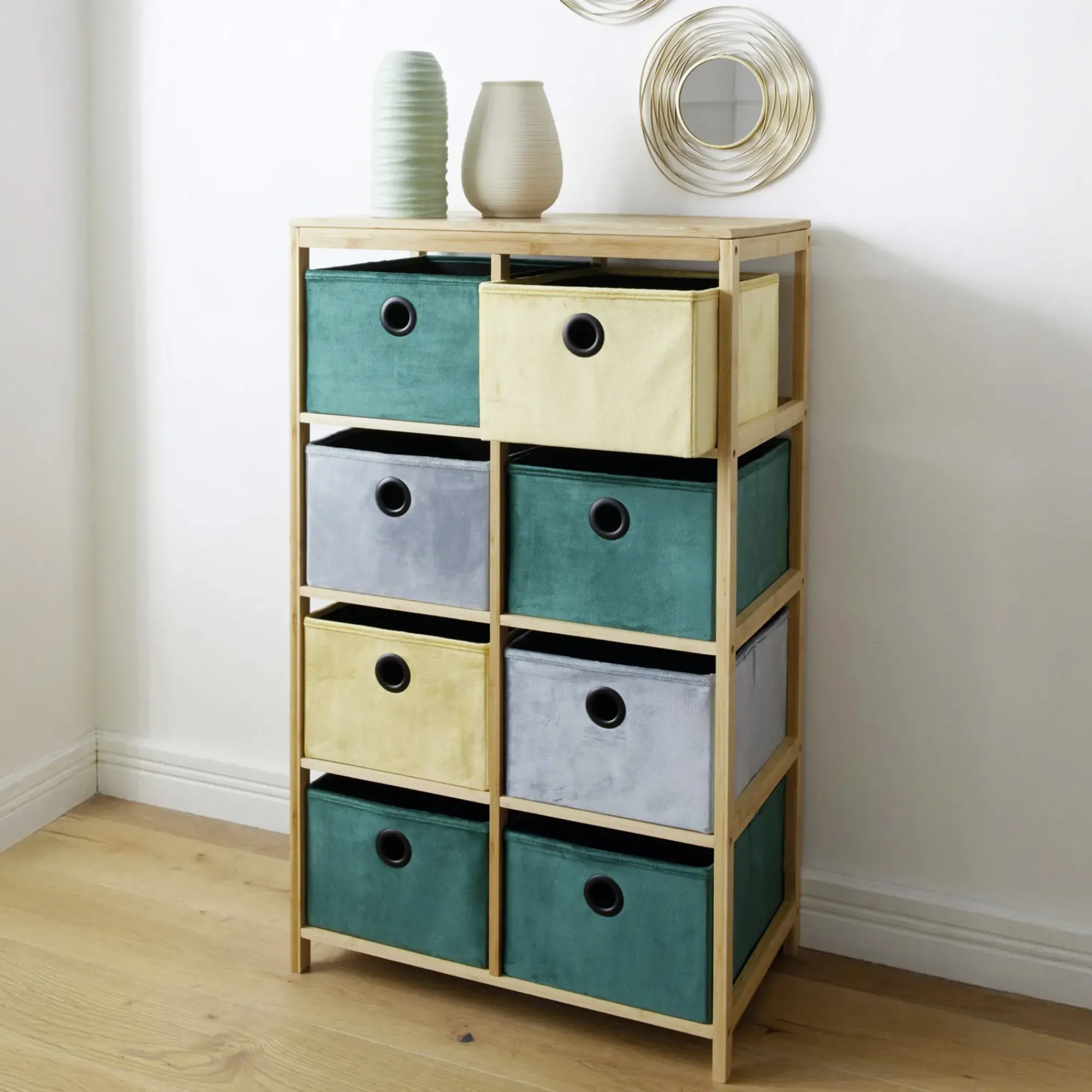 Regale|Wohnzimmer|Frank Handels GmbH & Co. KG Bambusschrank "Multicolor"