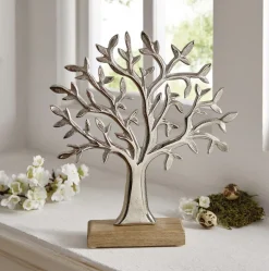 Deko- Und Wohnaccessoires|Frank Handels GmbH & Co. KG Baum "Silber"