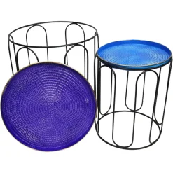 Tische|Gartentische|Frank Handels GmbH & Co. KG Beistelltisch "Blue", 2er Set