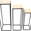 Tische|Wohnzimmer|Frank Handels GmbH & Co. KG Beistelltisch "Modern", 3er Set