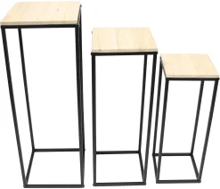 Tische|Wohnzimmer|Frank Handels GmbH & Co. KG Beistelltisch "Modern", 3er Set