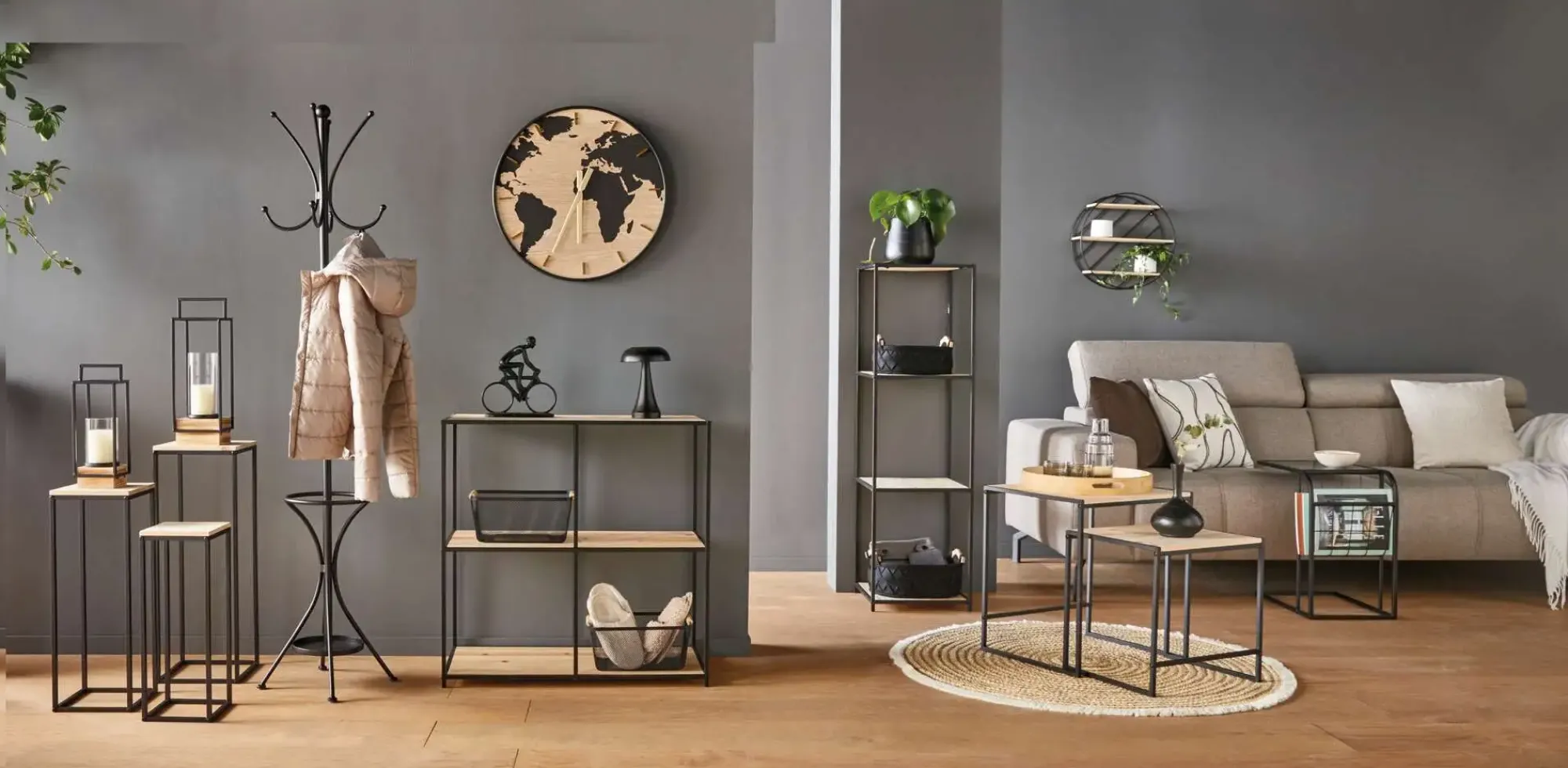 Tische|Wohnzimmer|Frank Handels GmbH & Co. KG Beistelltisch "Modern", 3er Set
