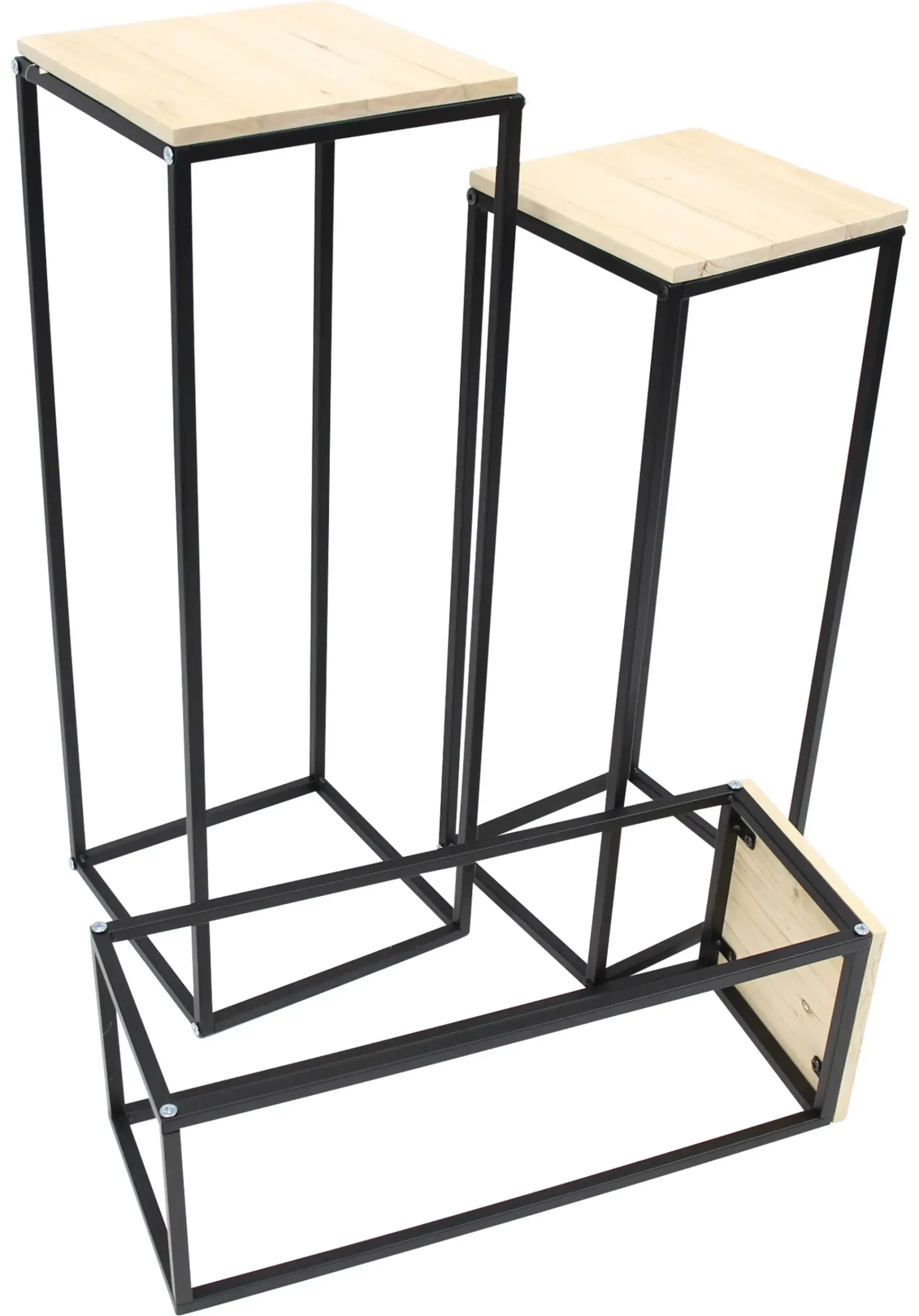 Tische|Wohnzimmer|Frank Handels GmbH & Co. KG Beistelltisch "Modern", 3er Set