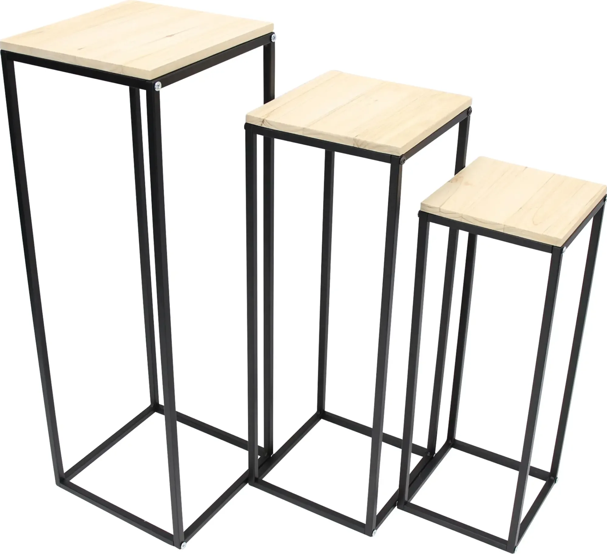 Tische|Wohnzimmer|Frank Handels GmbH & Co. KG Beistelltisch "Modern", 3er Set