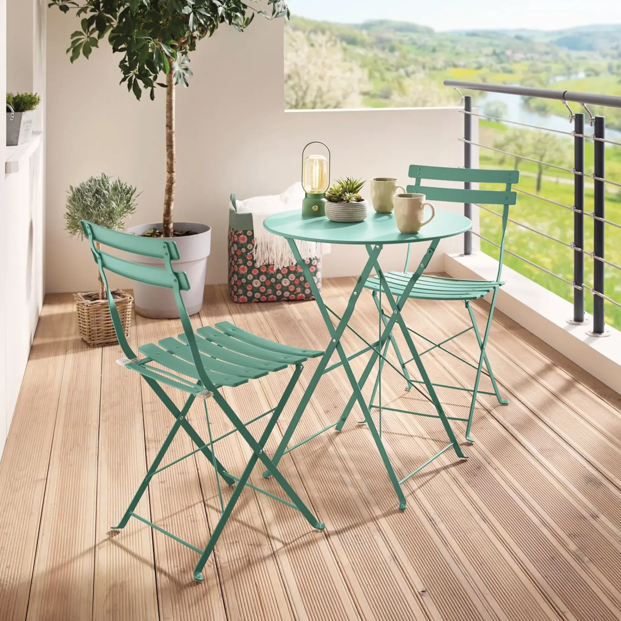 Bistrosets|Frank Handels GmbH & Co. KG Bistro-Set "Green", 3tlg.