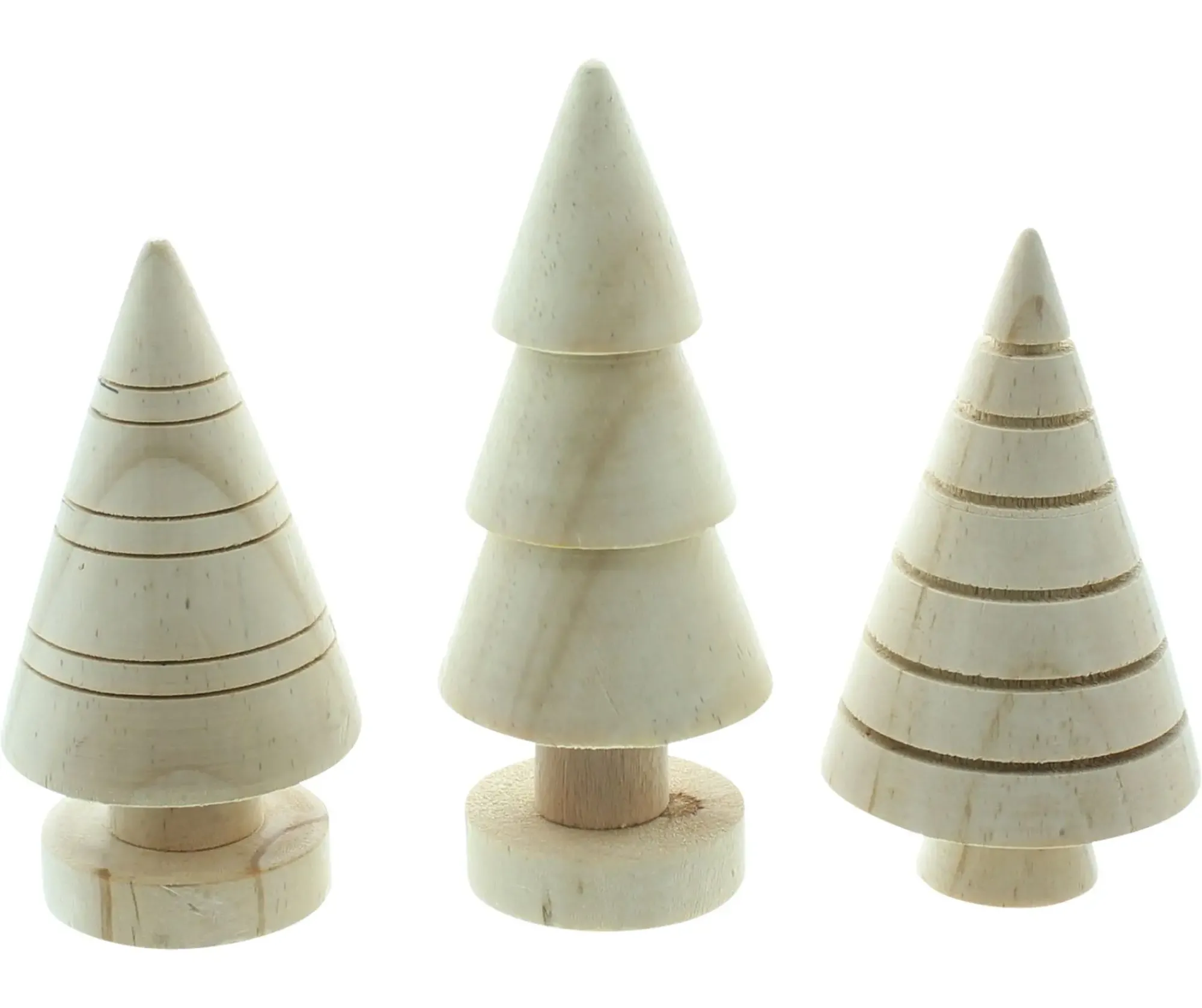 Tannenbäume|Frank Handels GmbH & Co. KG Bäumchen "Holz", 3er Set