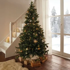 Weihnachtliche Dekokugeln|Baumschmuck|Frank Handels GmbH & Co. KG Christbaumkugel "Green & Gold", 36er Set