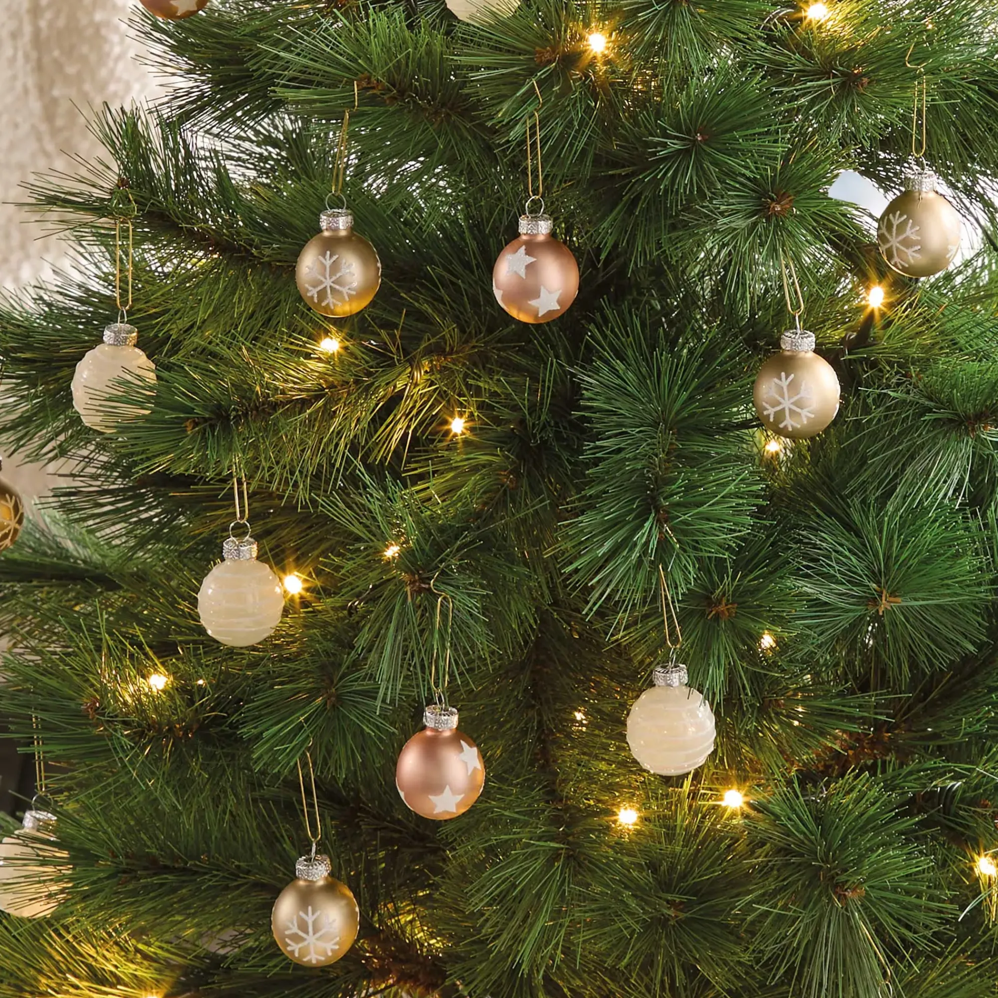 Dekohänger|Baumschmuck|Frank Handels GmbH & Co. KG Christbaumschmuck "Stern & Schneeflocke", 27er Set