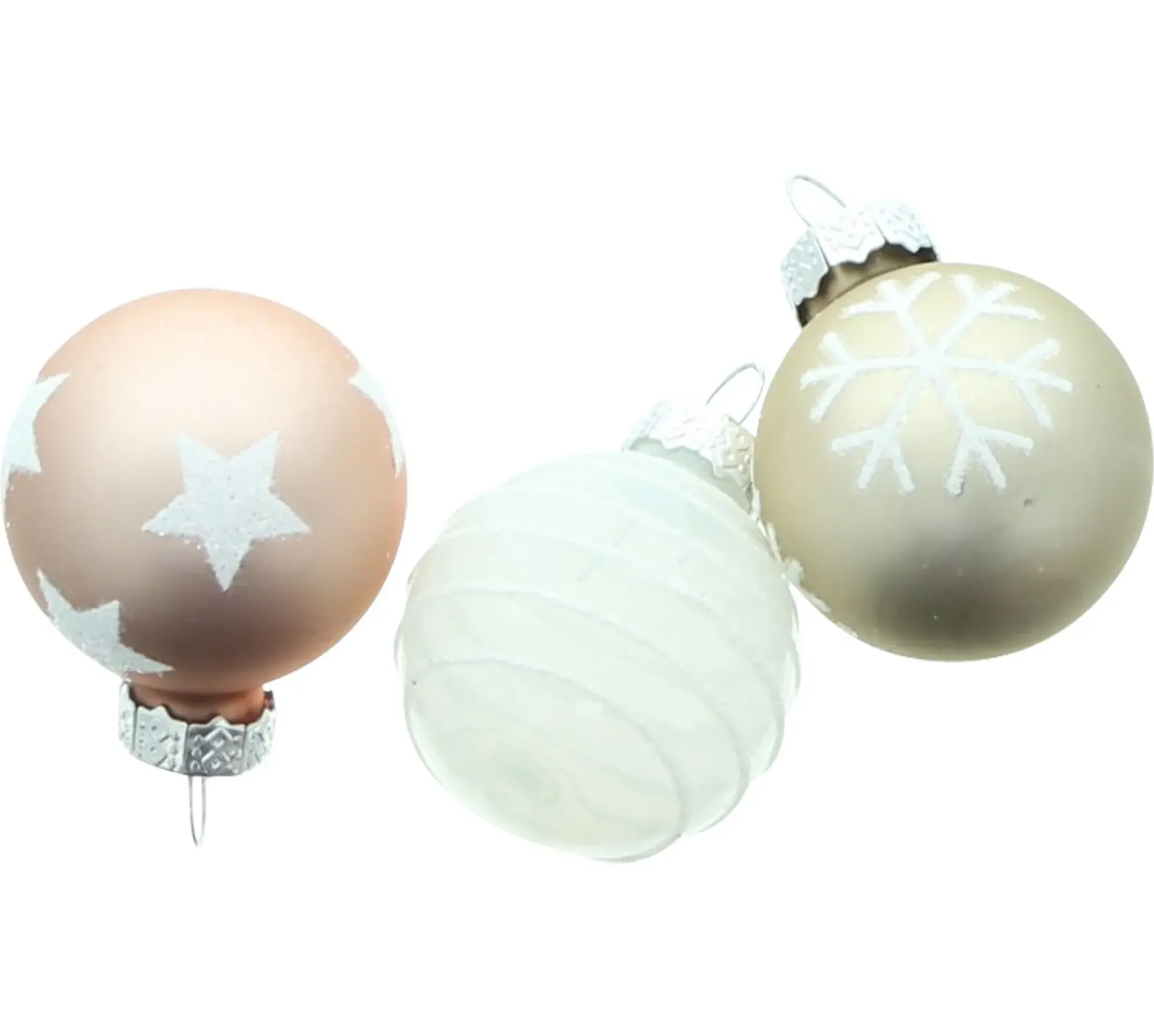 Dekohänger|Baumschmuck|Frank Handels GmbH & Co. KG Christbaumschmuck "Stern & Schneeflocke", 27er Set
