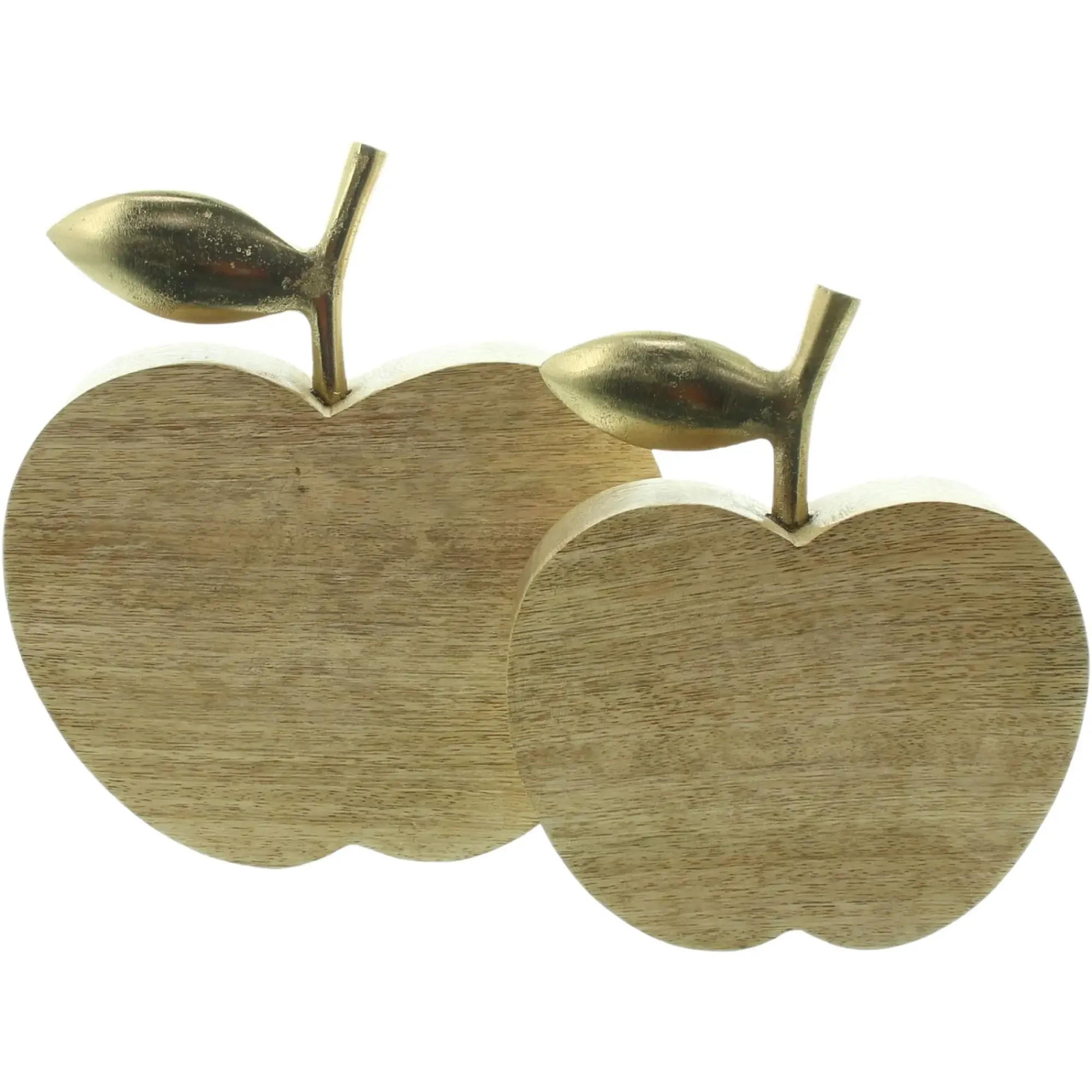 Deko- Und Wohnaccessoires|Herbstliche Dekofiguren|Frank Handels GmbH & Co. KG Deko-Apfel "Goldglanz", 2er Set