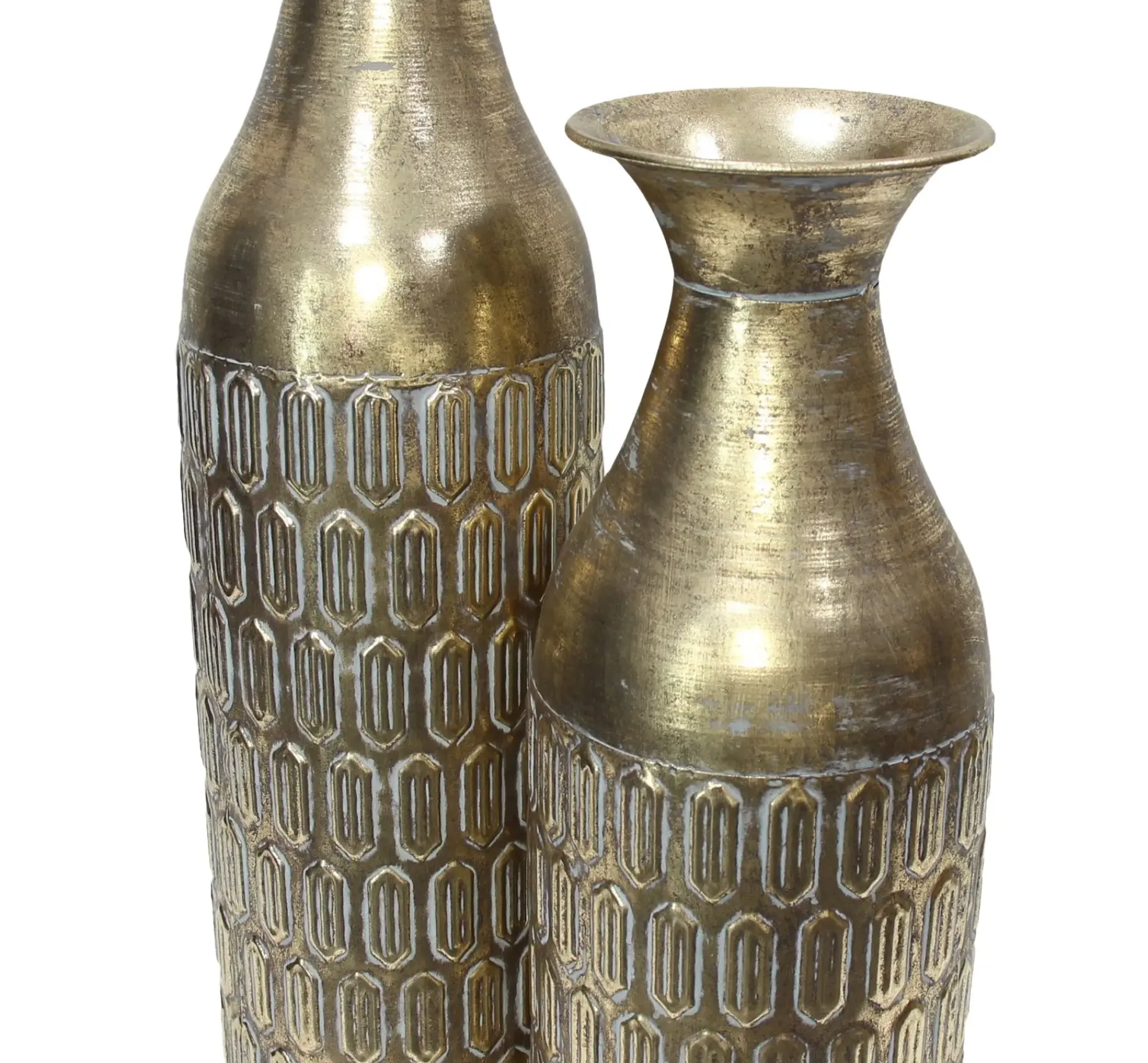 Dekovasen|Frank Handels GmbH & Co. KG Deko-Bodenvase "Gold", 2er Set