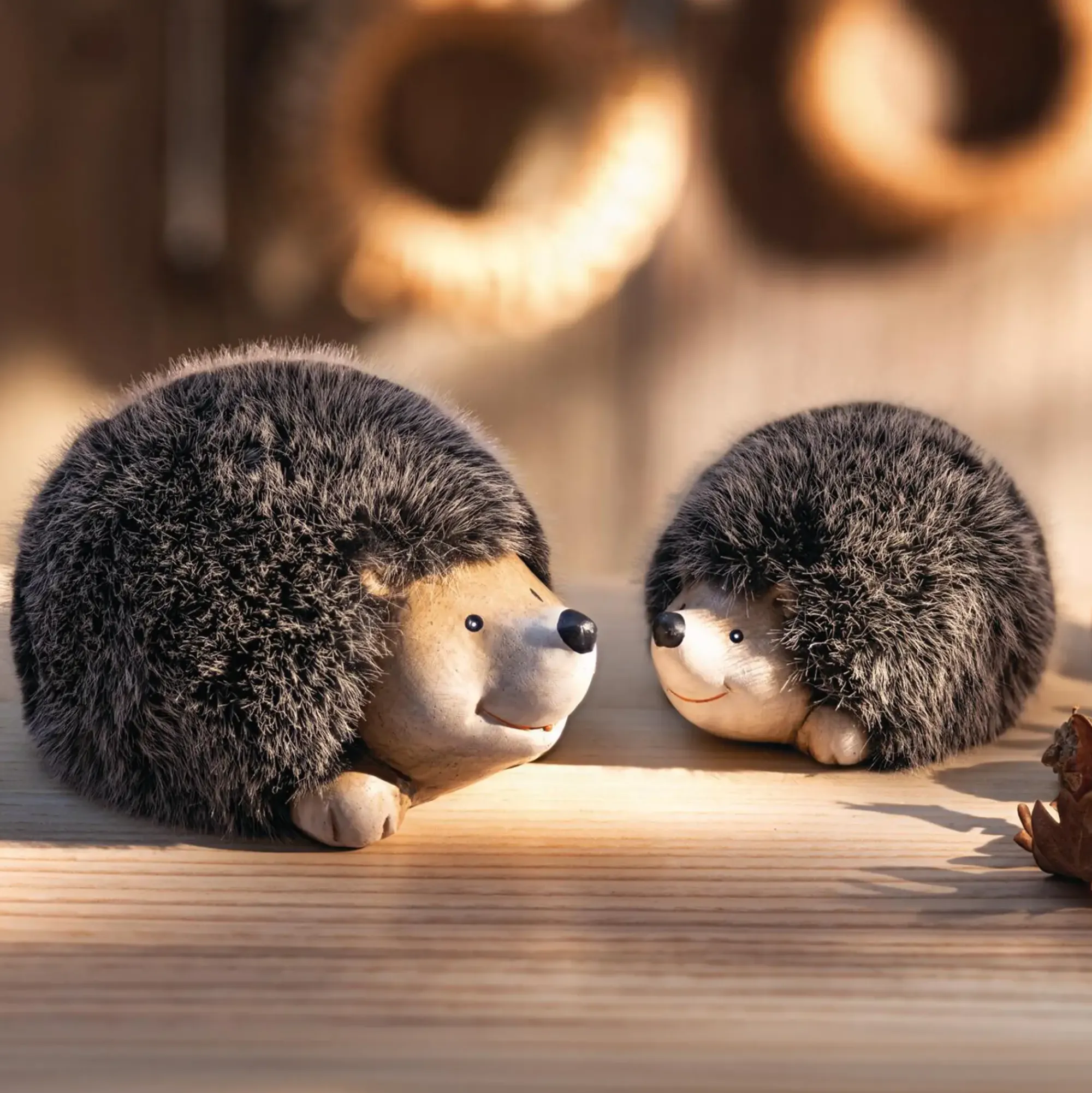 Herbstliche Dekofiguren|Frank Handels GmbH & Co. KG Deko-Figur "Igel", 2er Set
