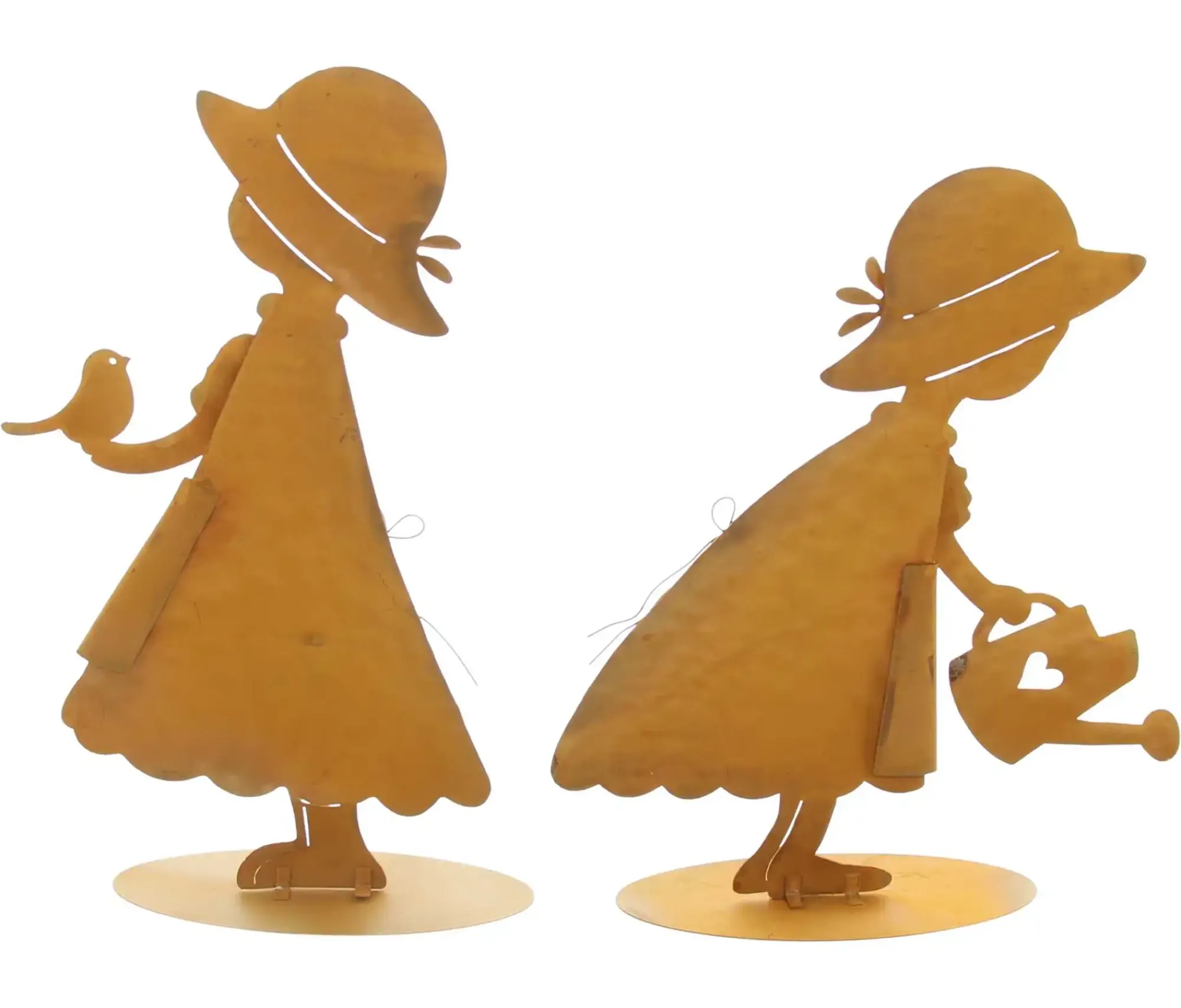Gartenfiguren|Dekofiguren|Frank Handels GmbH & Co. KG Dekofigur "Mädchen", 2er Set