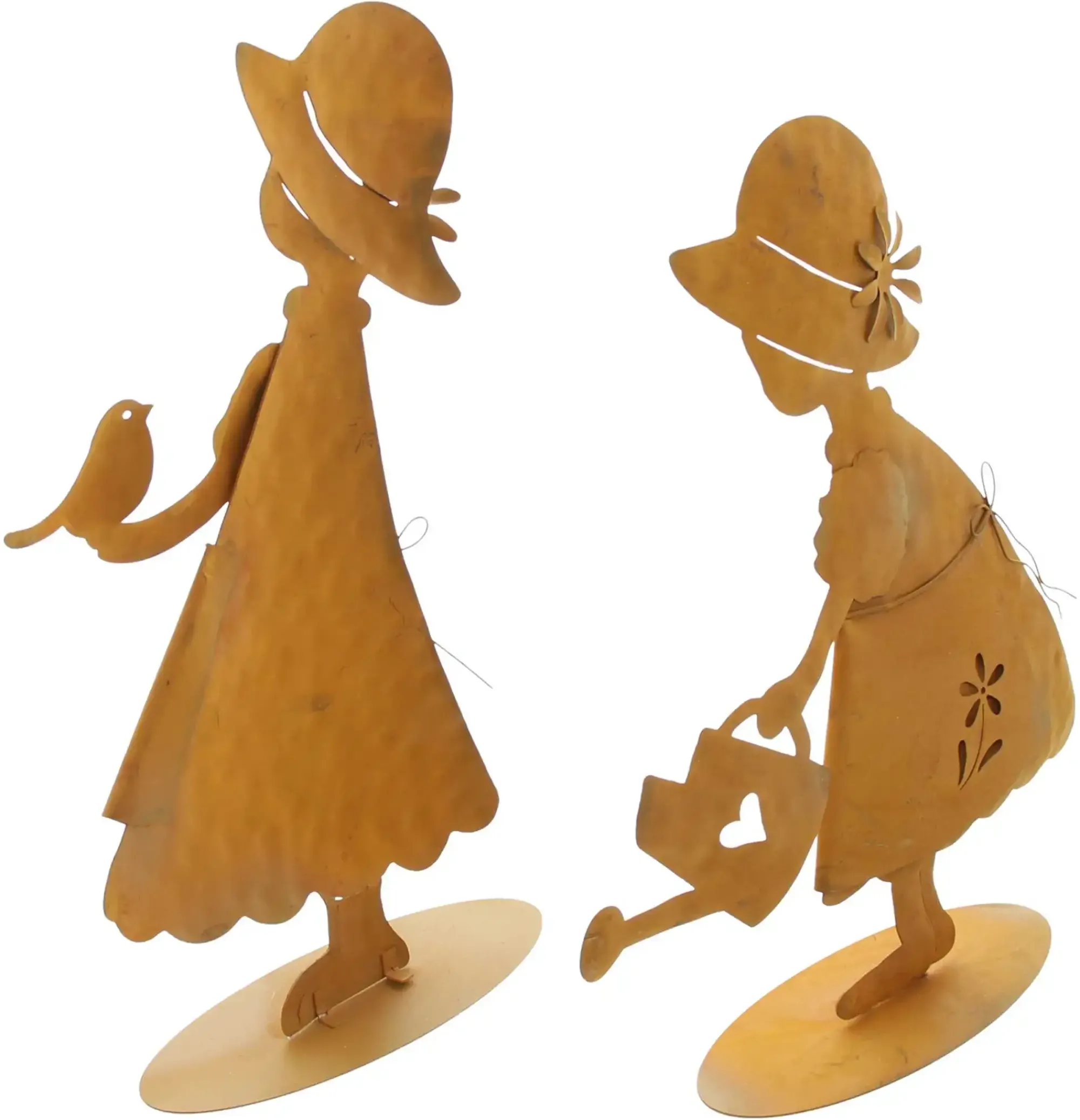 Gartenfiguren|Dekofiguren|Frank Handels GmbH & Co. KG Dekofigur "Mädchen", 2er Set