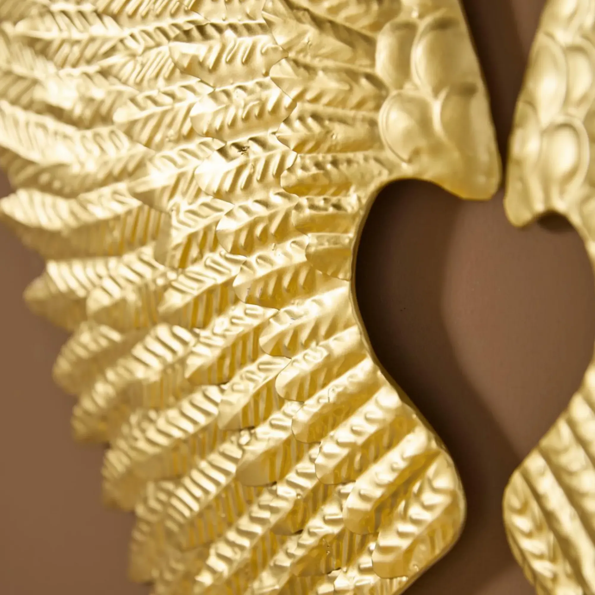 Weihnachtliche Wanddeko|Wanddeko|Frank Handels GmbH & Co. KG Deko-Flügel "Gold", 2tlg.