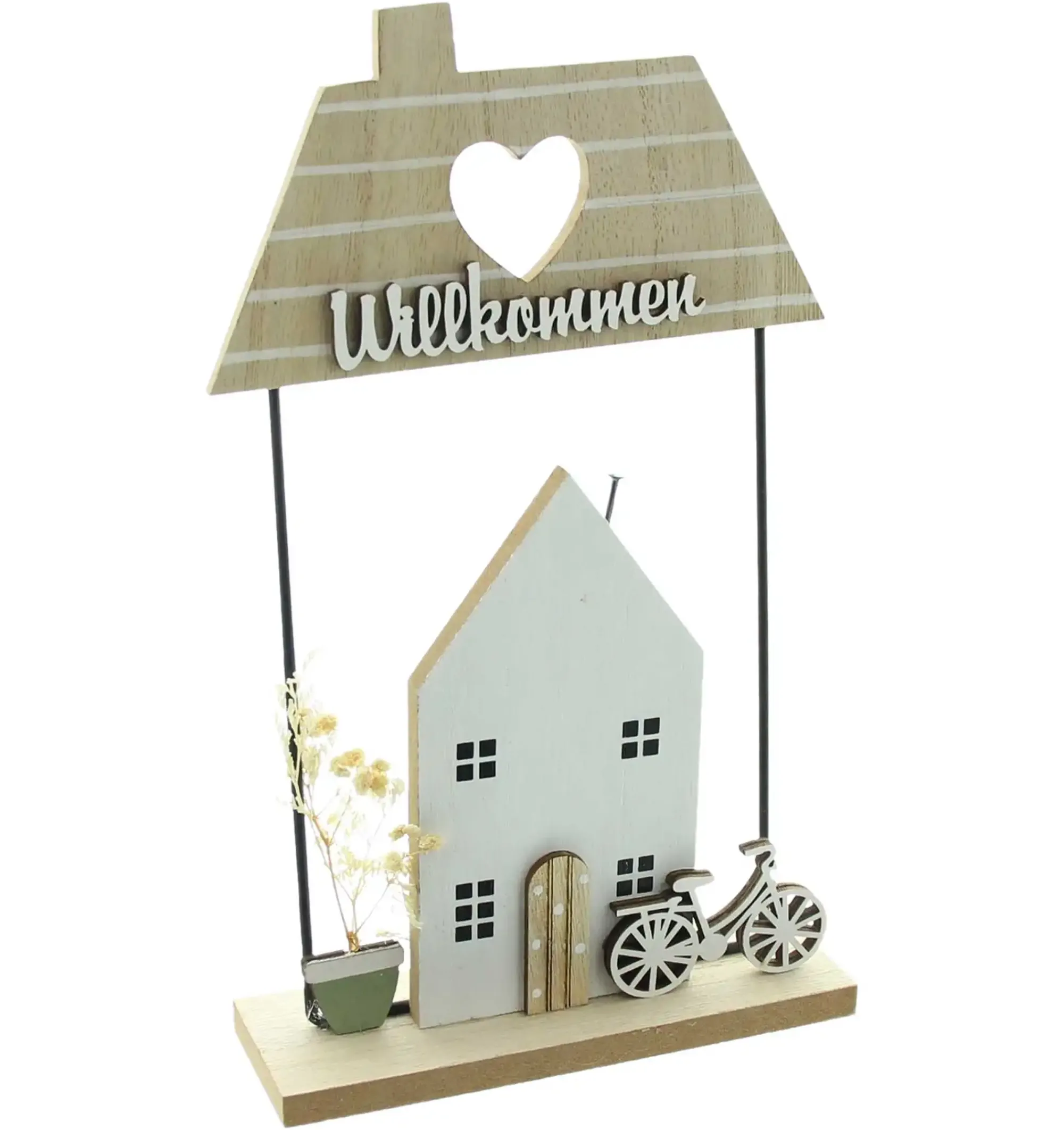 Dekohäuser|Frank Handels GmbH & Co. KG Dekohaus "Willkommen"