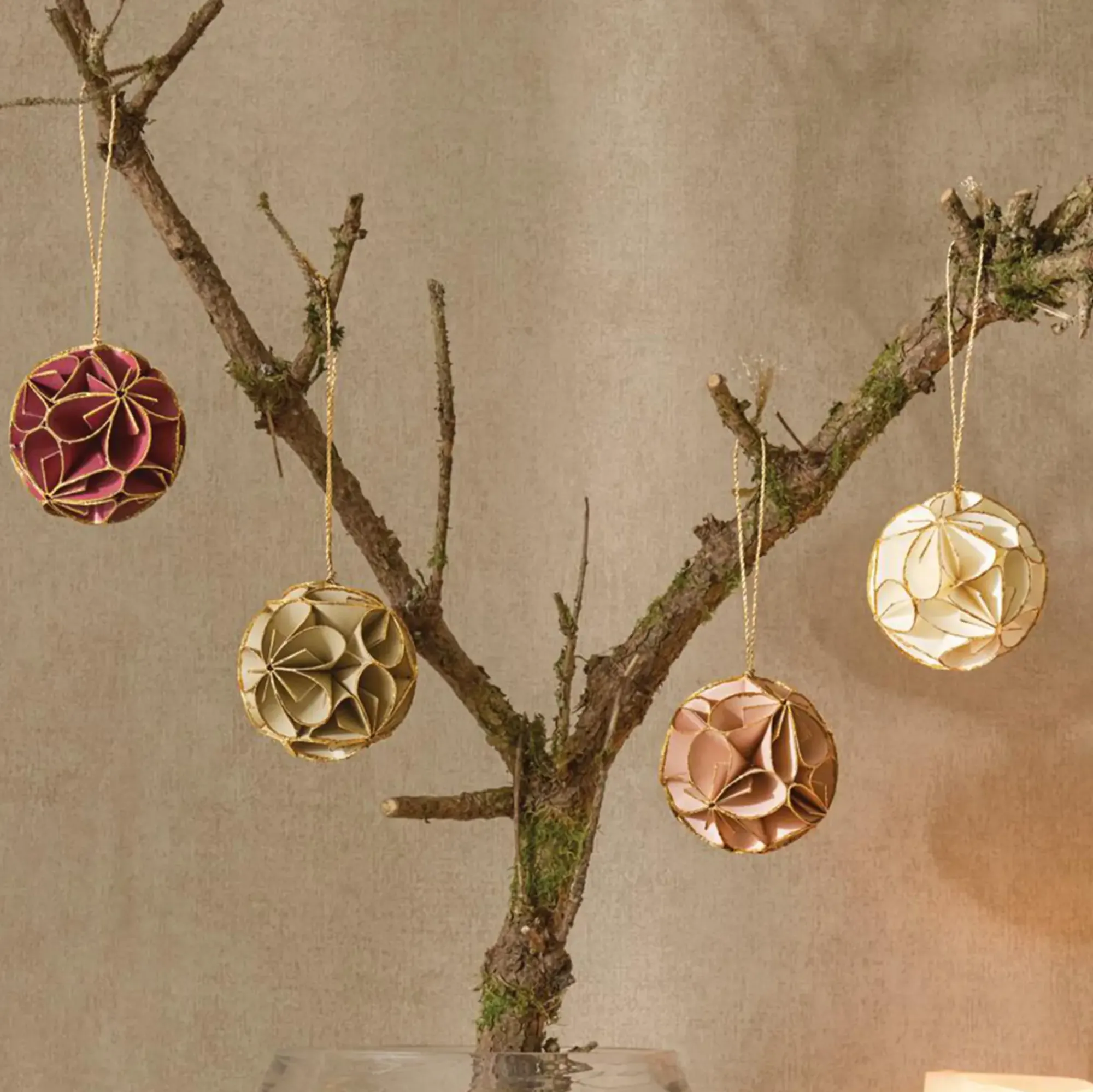 Dekohänger|Christbaumkugeln|Frank Handels GmbH & Co. KG Deko-Hänger "Weihnachtskugel", 4er Set