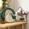 Weihnachtliche Kissen & Kissenhüllen|Frank Handels GmbH & Co. KG Deko-Kissen "Stern mit Elch"