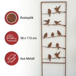 Herbstgarten|Gartenstecker|Frank Handels GmbH & Co. KG Dekoleiter "Vogelgezwitscher"