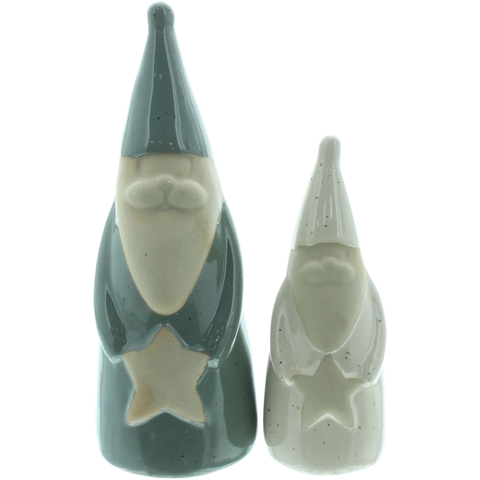 Weihnachtsmänner|Frank Handels GmbH & Co. KG Deko-Santa "Gloss", 2er Set