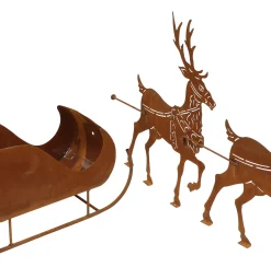 Weihnachtliche Gartendeko|Schlitten|Frank Handels GmbH & Co. KG Deko-Schlitten 