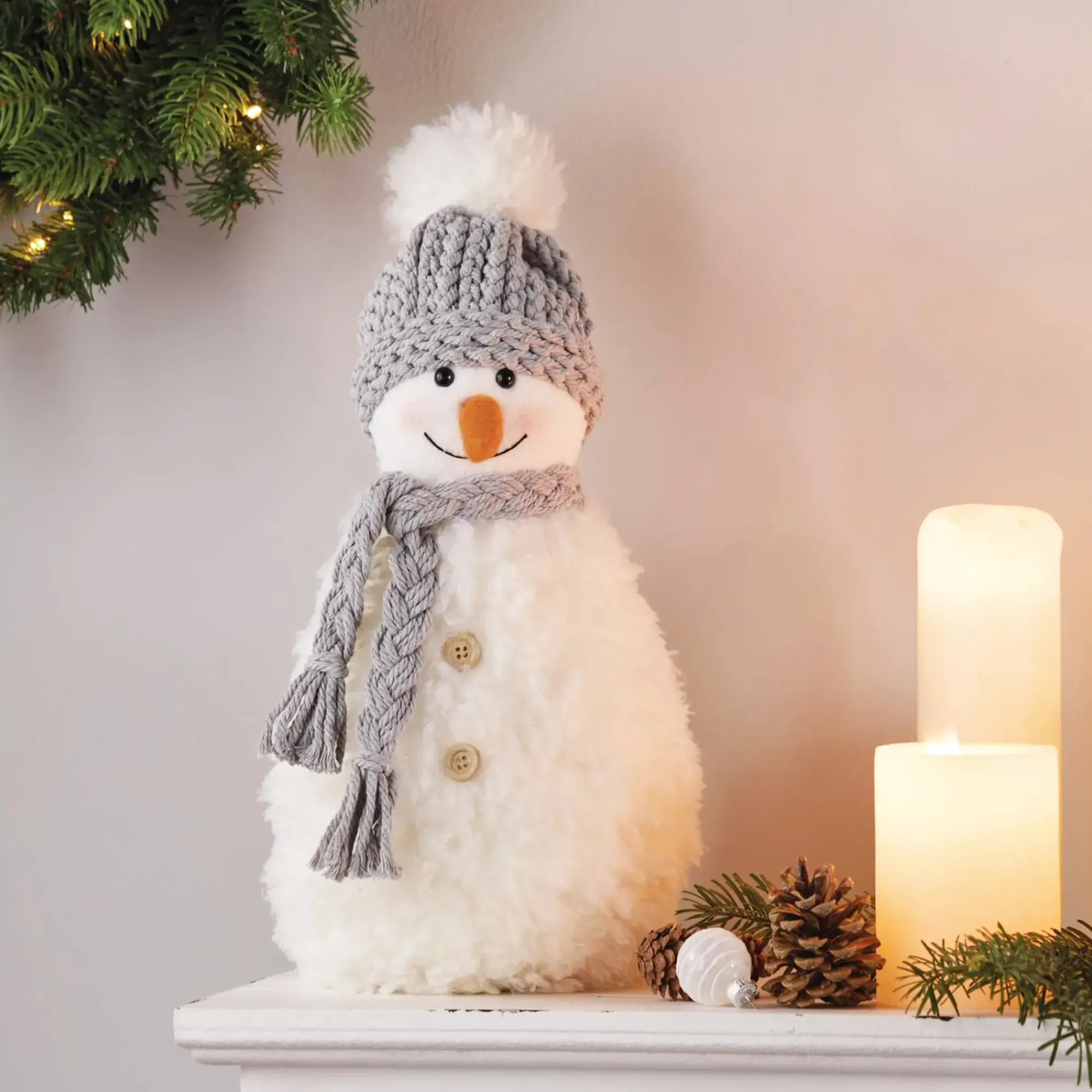 Weihnachtliche Dekofiguren|Frank Handels GmbH & Co. KG Deko-Schneemann "Fluffy"
