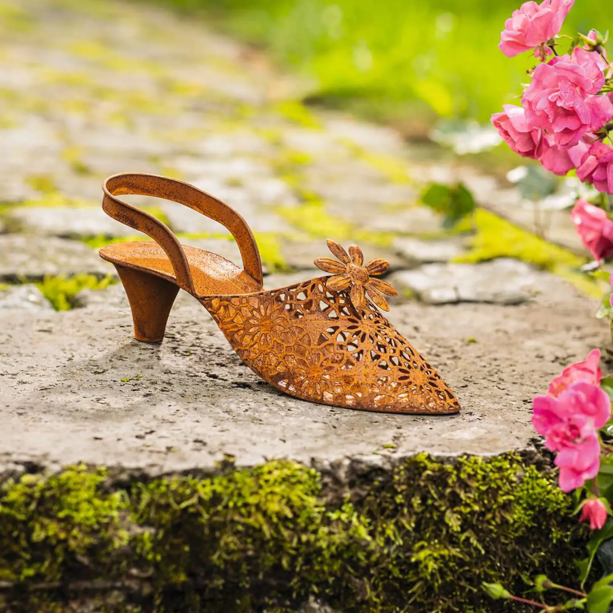 Gartendeko|Frank Handels GmbH & Co. KG Dekoschuh "Flowers"