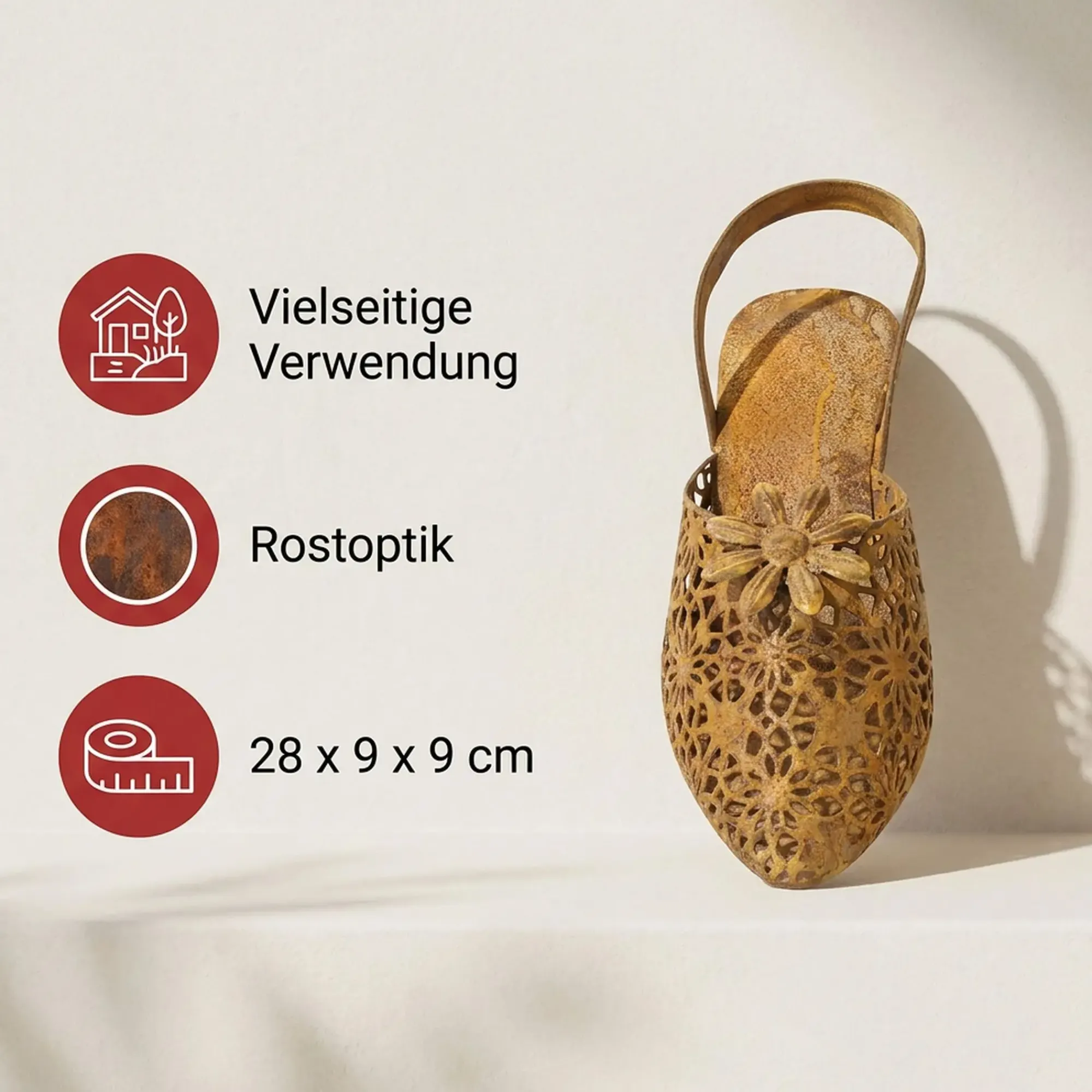 Gartendeko|Frank Handels GmbH & Co. KG Dekoschuh "Flowers"