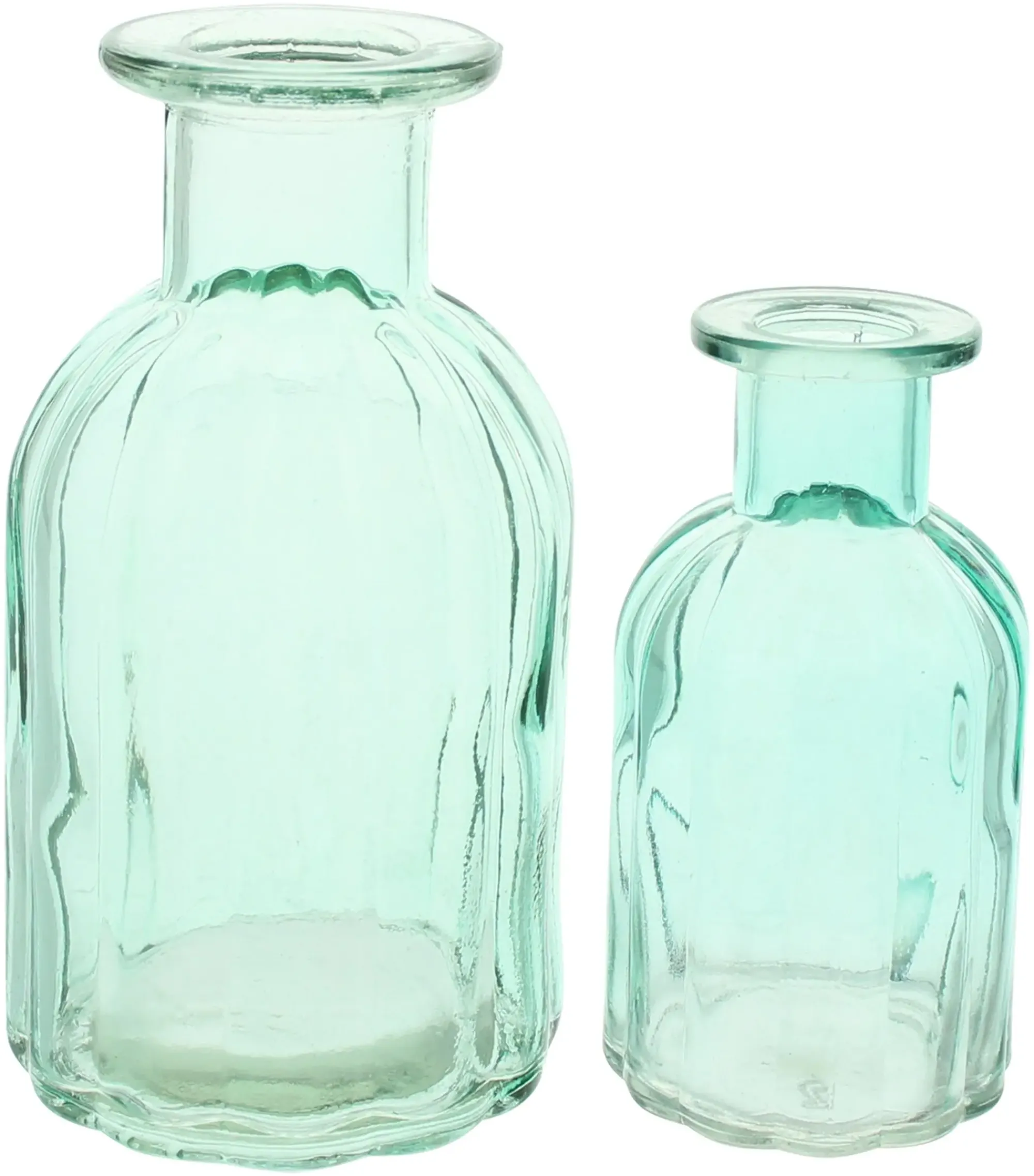 Dekovasen|Frank Handels GmbH & Co. KG Dekovase "Aquagrün", 4er Set