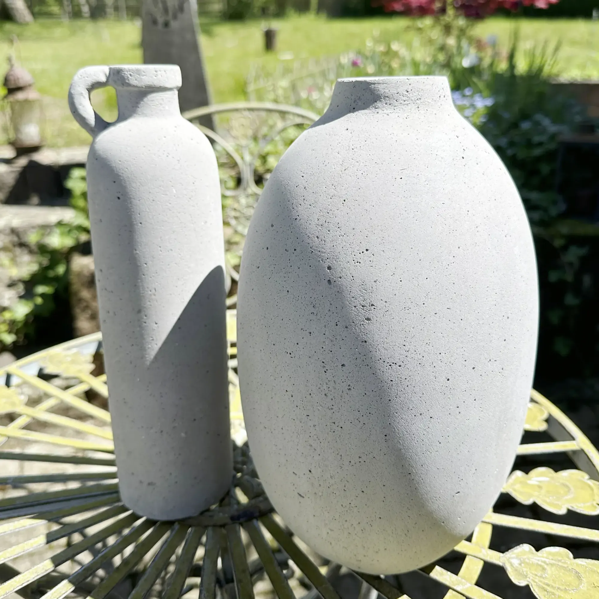 Dekovasen|Frank Handels GmbH & Co. KG Dekovase "Beton", hoch