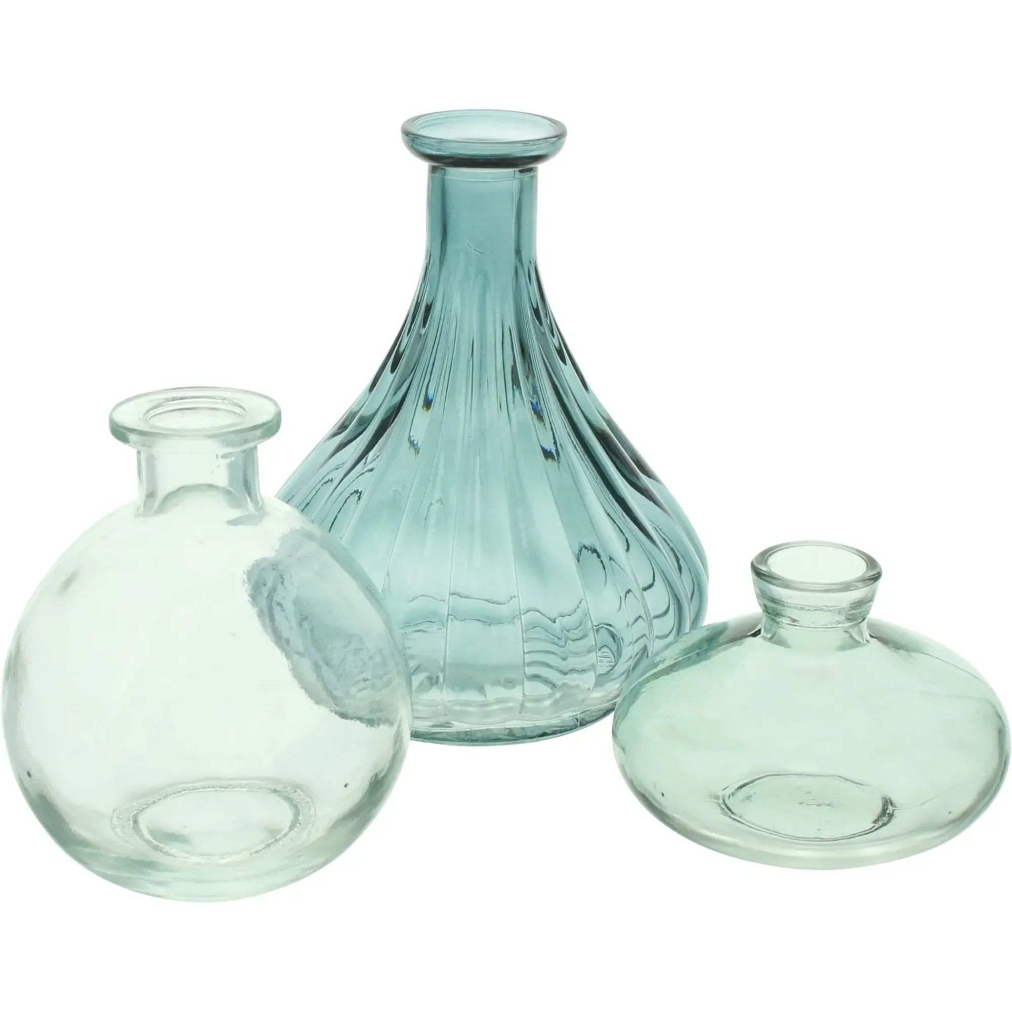 Dekovasen|Frank Handels GmbH & Co. KG Dekovase "Blue Shades", 3er Set