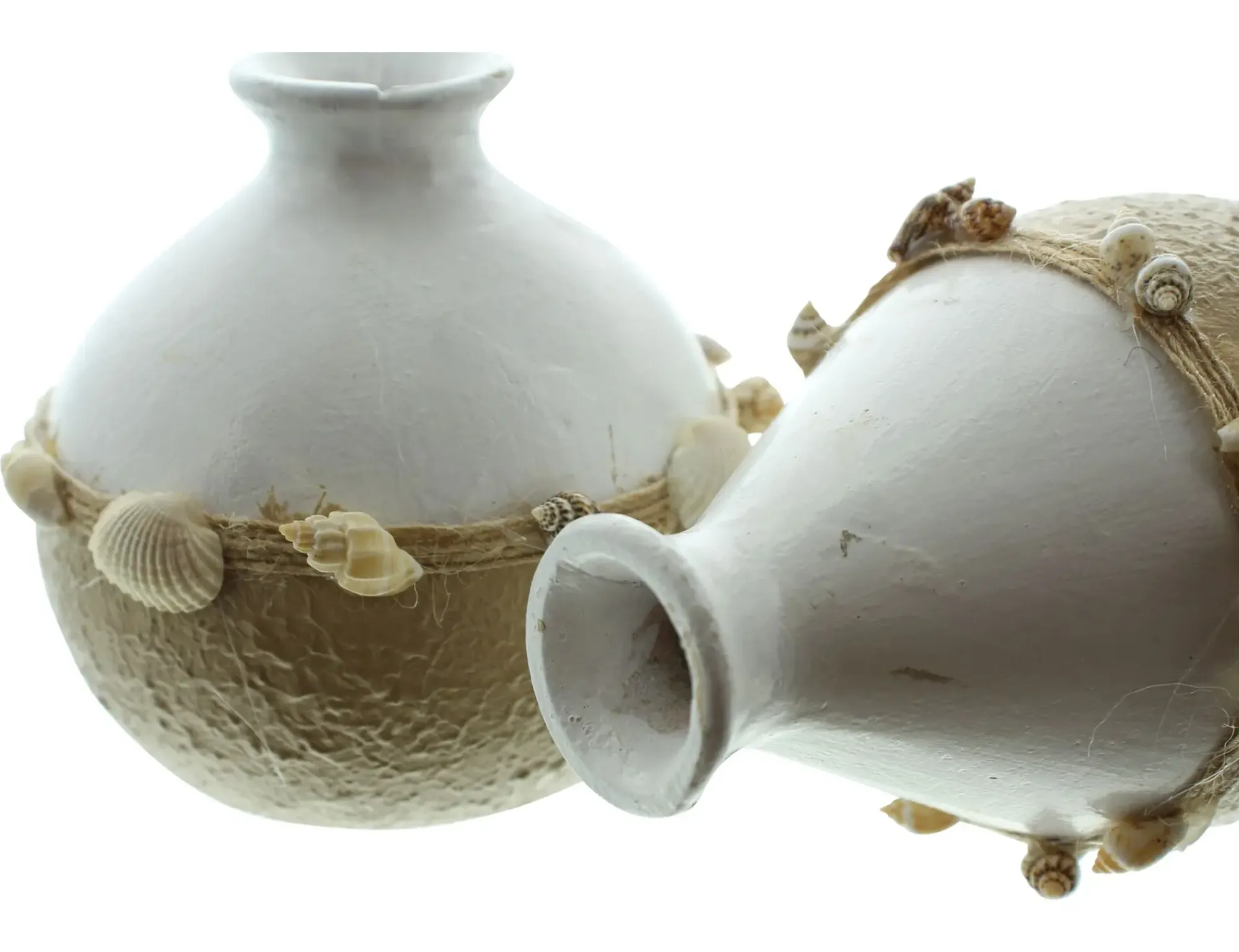 Dekovasen|Frank Handels GmbH & Co. KG Dekovase "Muscheln", 2er Set