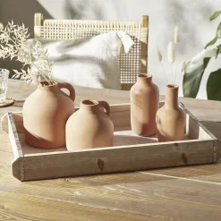 Dekovasen|Frank Handels GmbH & Co. KG Dekovase "Terracotta", 2er Set