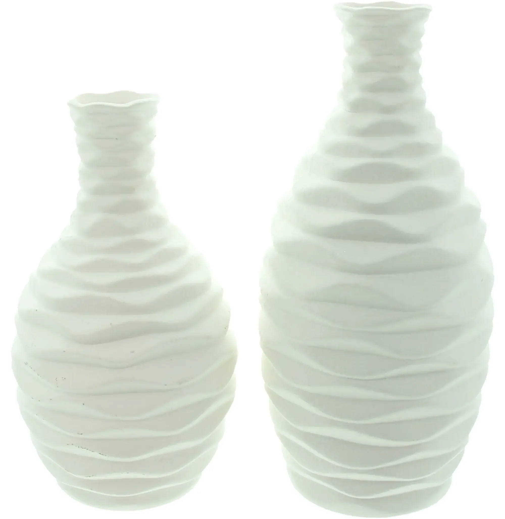 Dekovasen|Frank Handels GmbH & Co. KG Dekovase "White", 2er Set