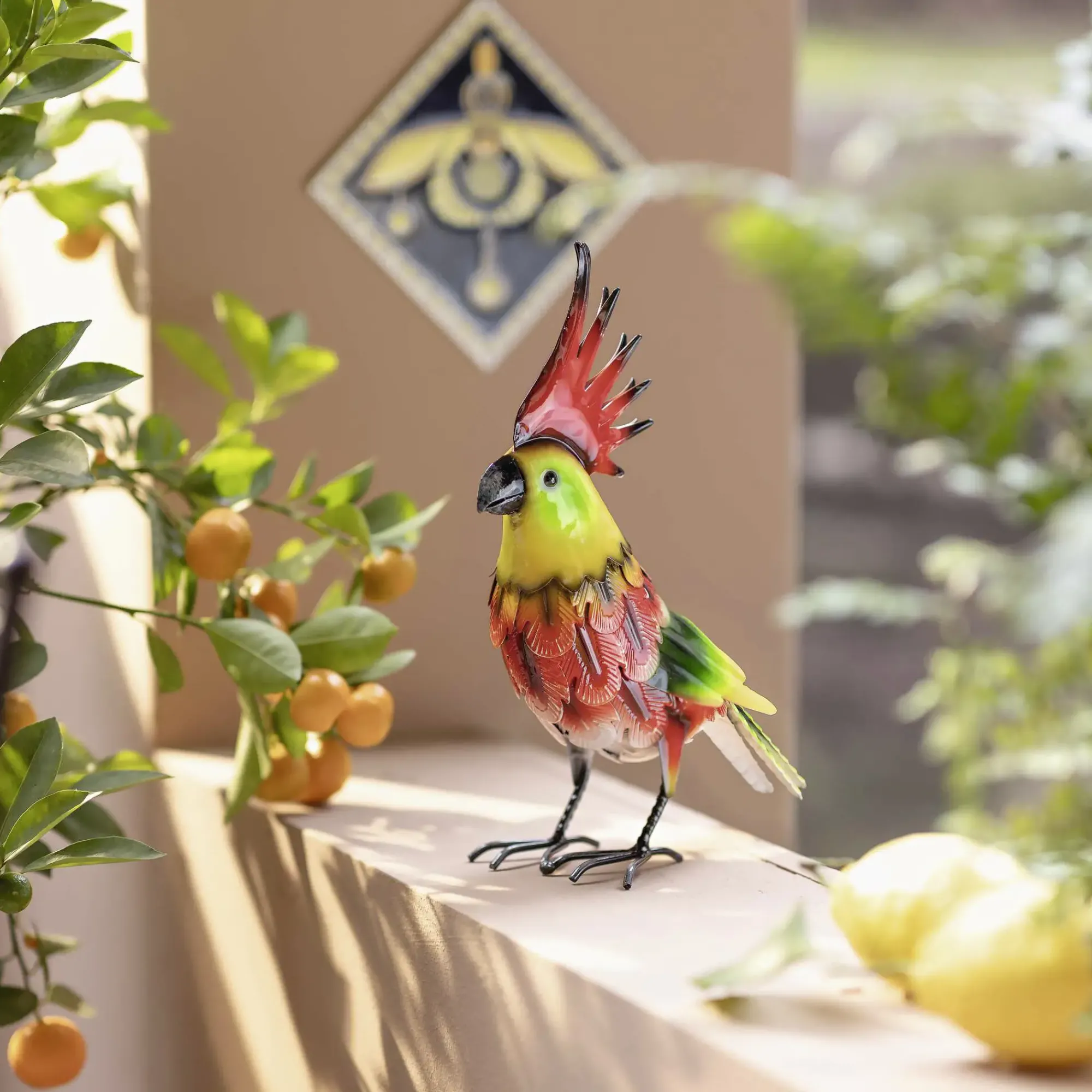 Gartenfiguren|Dekofiguren|Frank Handels GmbH & Co. KG Dekovogel "Kakadu"