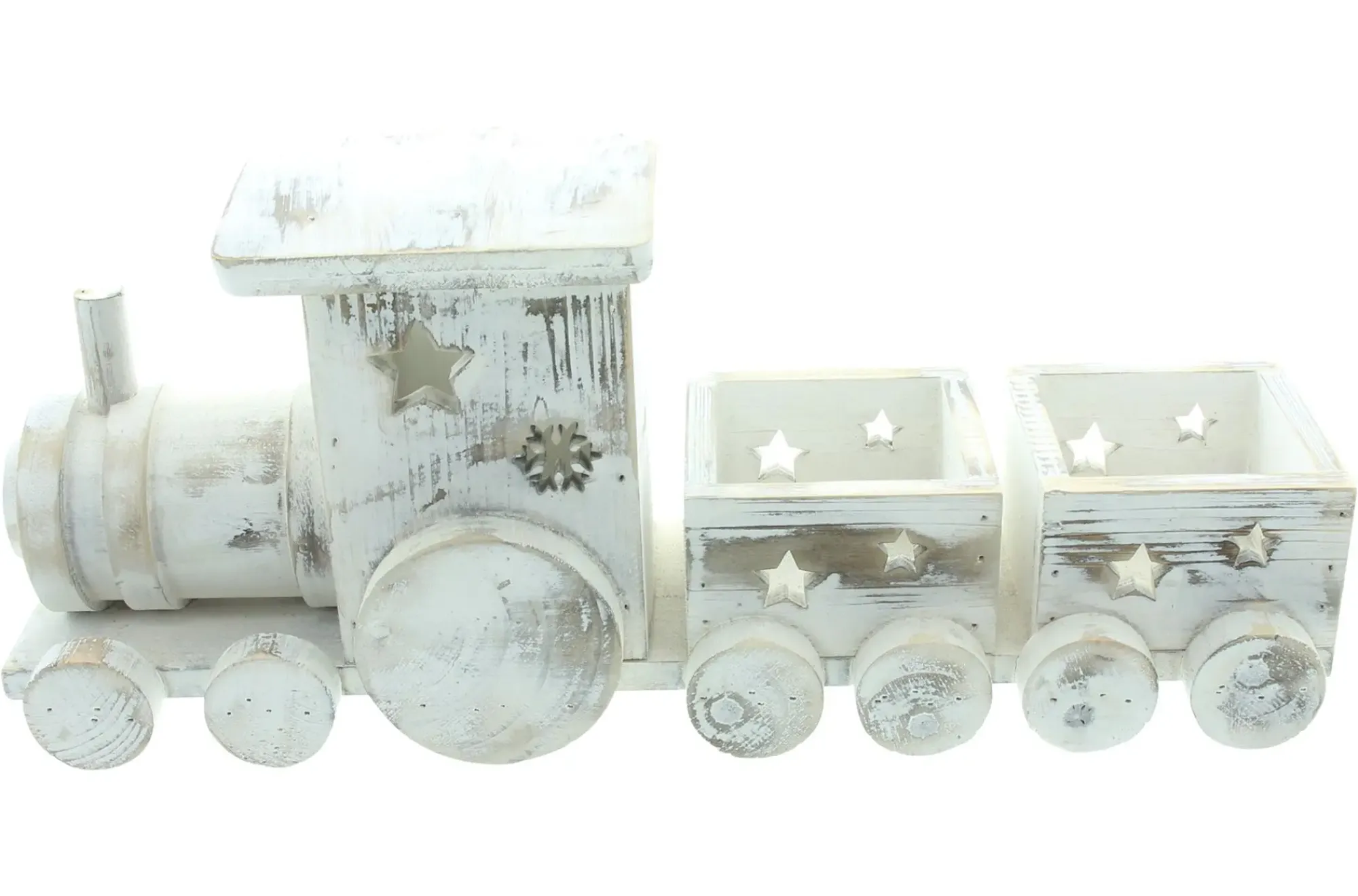 Weihnachtliche Dekofiguren|Baumschmuck|Frank Handels GmbH & Co. KG Dekozug "Shabby-White"