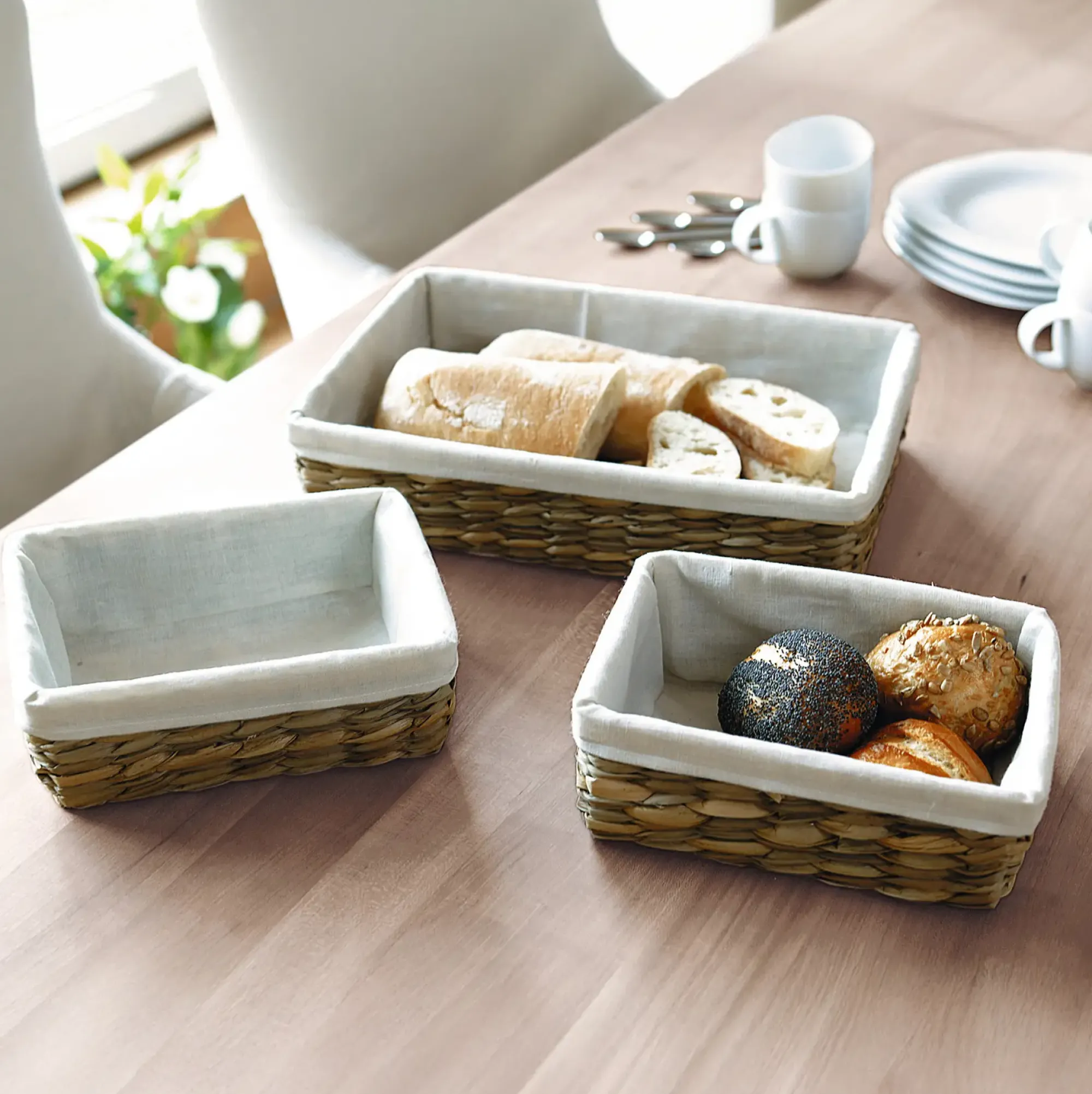 Schalen|Küche|Frank Handels GmbH & Co. KG Eckiges Korbset, 3tlg.