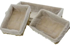 Schalen|Küche|Frank Handels GmbH & Co. KG Eckiges Korbset, 3tlg.