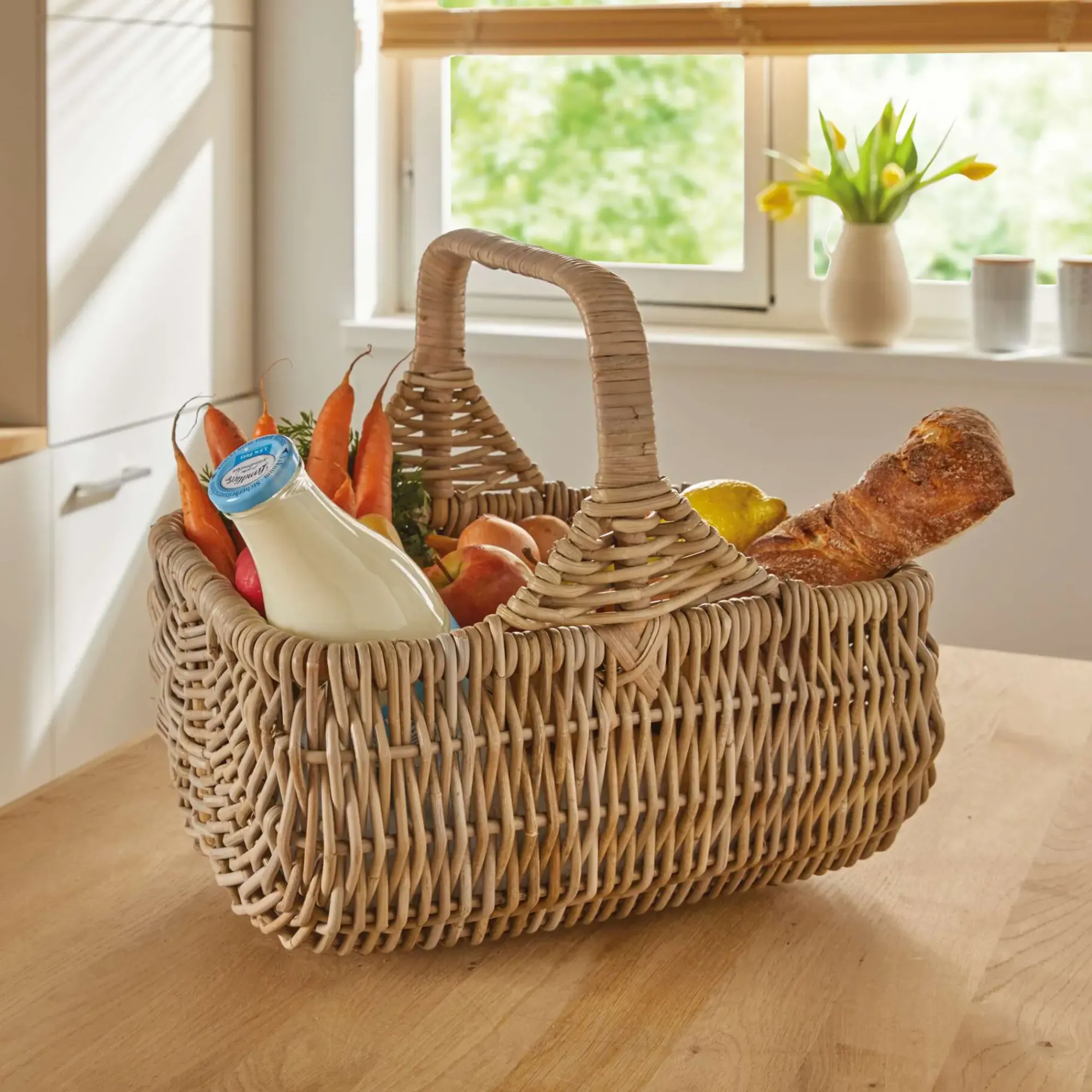 Einkaufskörbe|Küche|Frank Handels GmbH & Co. KG Einkaufskorb "Rattan"