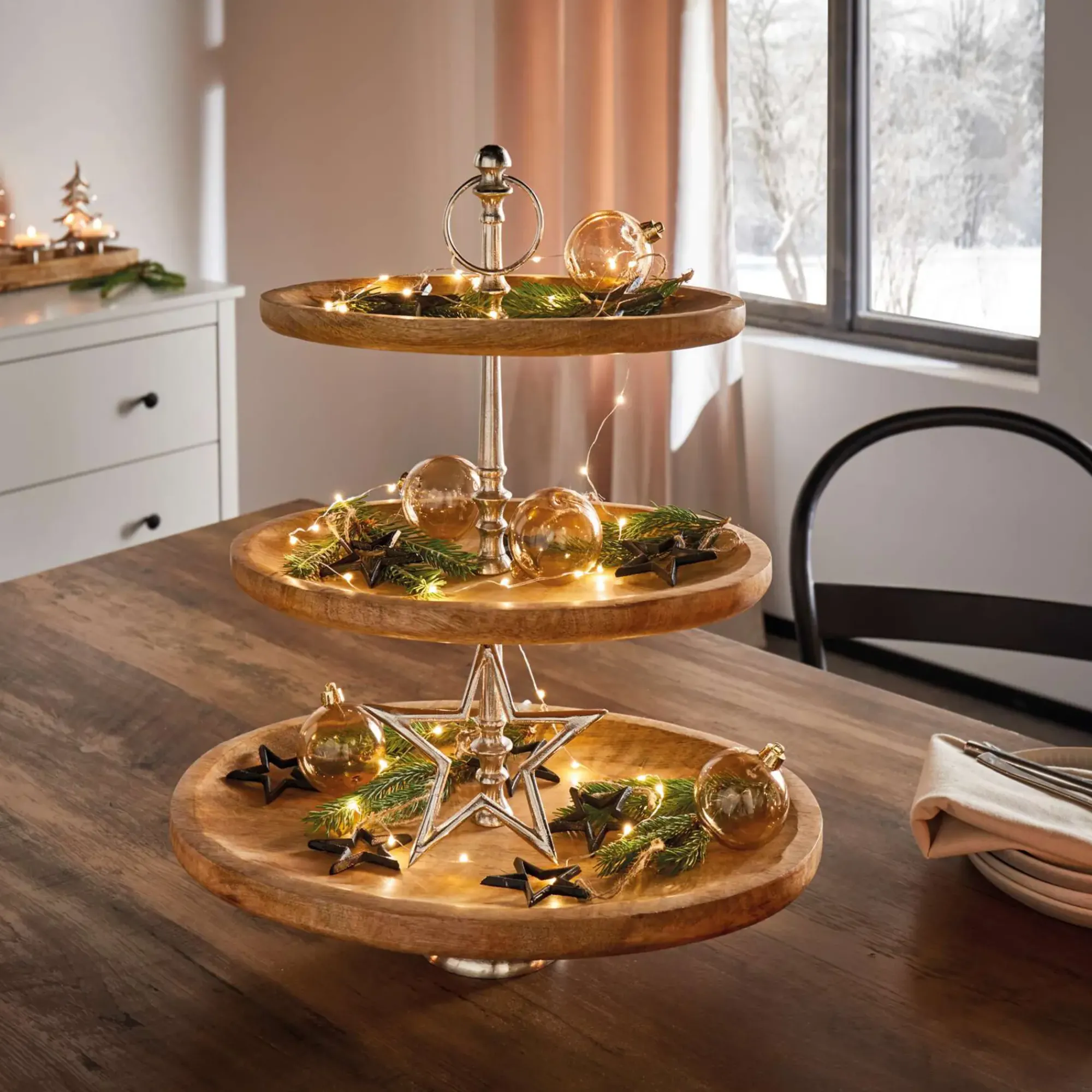 Dekoschalen & -Etageren|Küche|Frank Handels GmbH & Co. KG Etagere "Oval", groß
