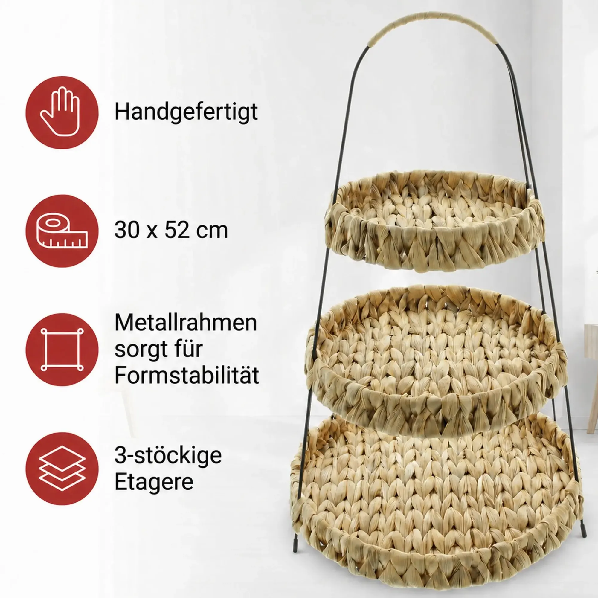 Dekoschalen & -Etageren|Frank Handels GmbH & Co. KG Etagere "Wasserhyazinthe"